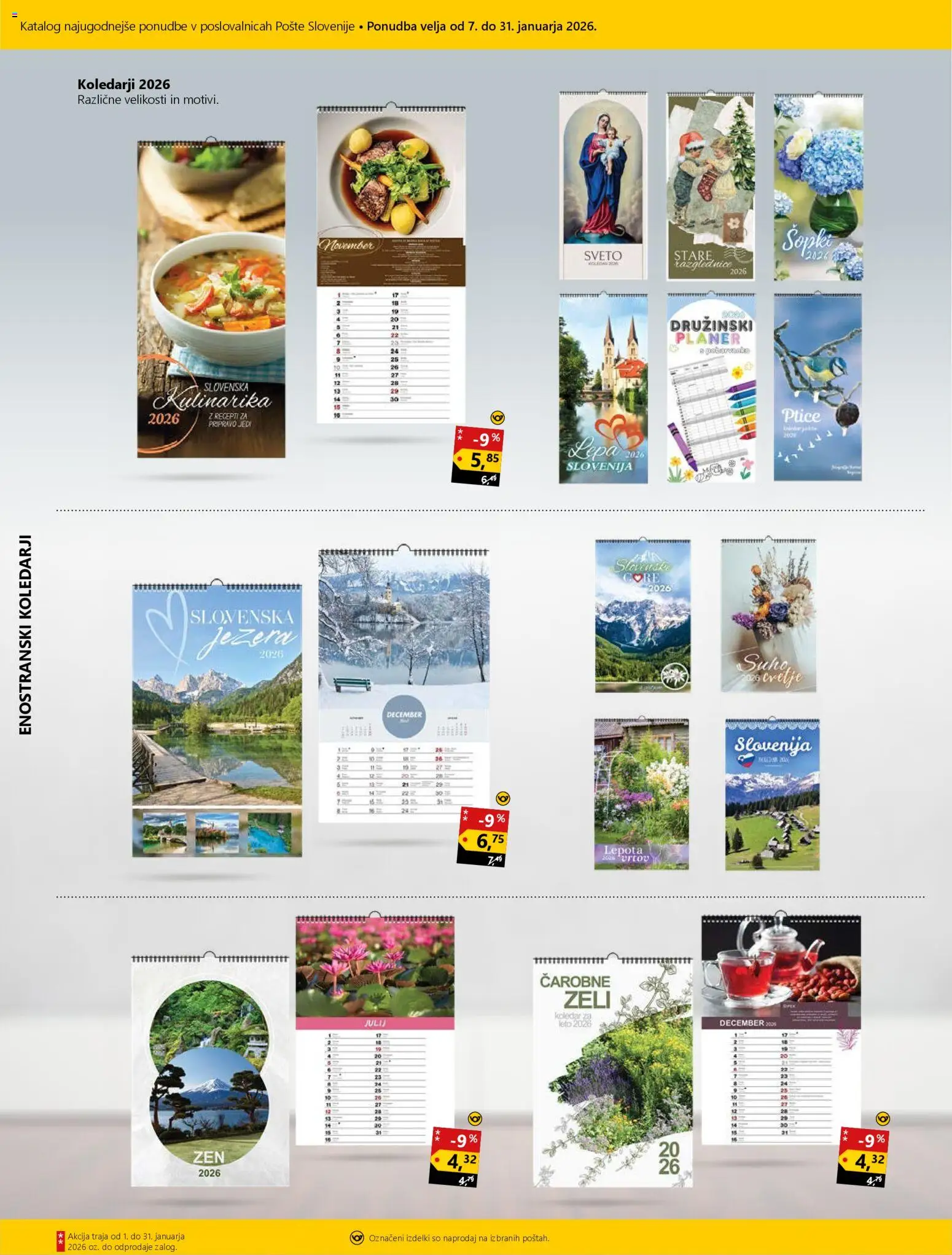 Novi Pošta Slovenije katalog ponudbe – veljaven od 07.01.2026 | Stran: 5