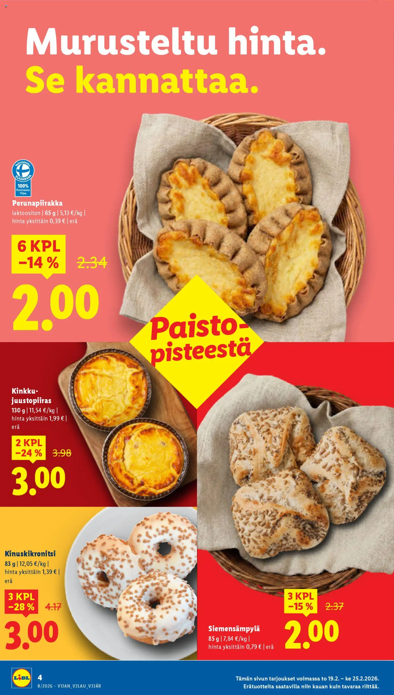Lidl tarjoukset - Helsinki – voimassa 19.02.2026 alkaen | Sivu: 4 | Tuotteet: Kinkku