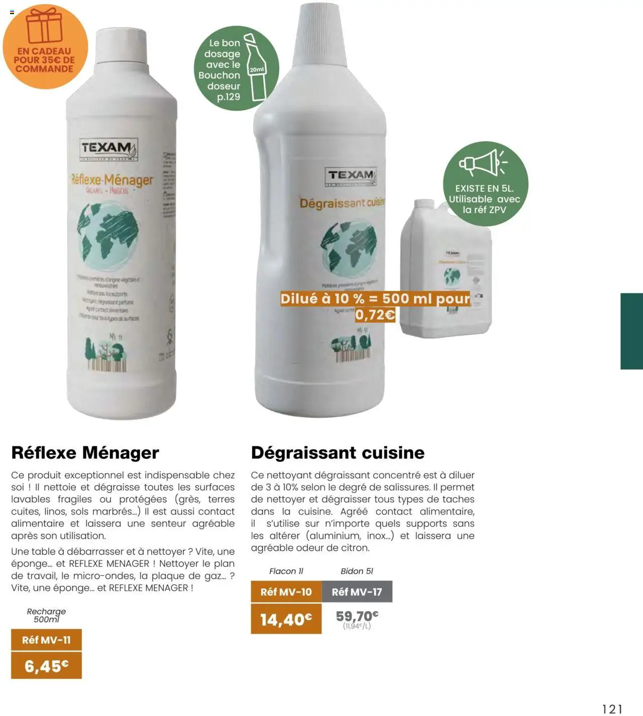 {H1} | Page: 121 | Produits: Eponge, Table