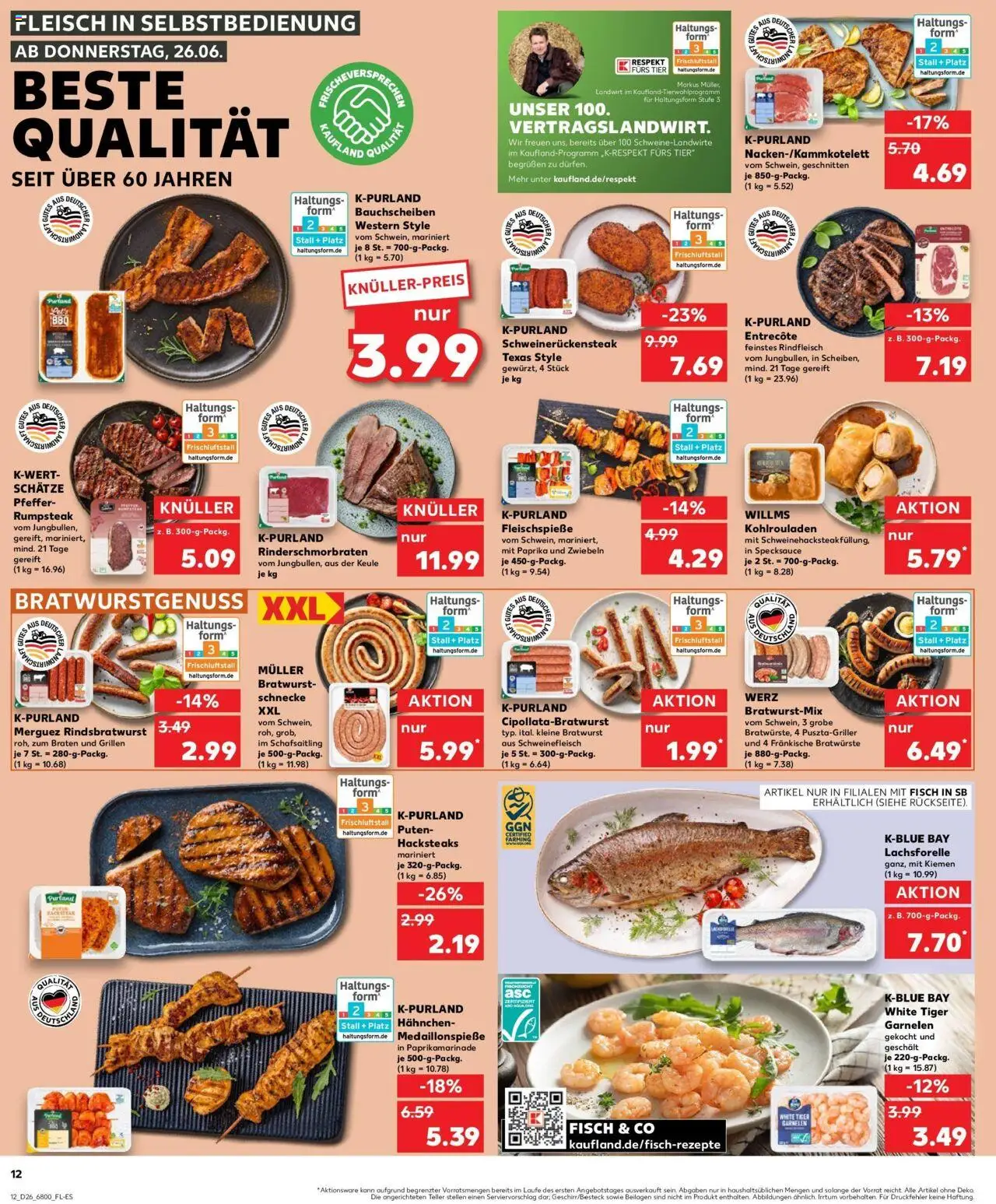 Kaufland prospekt Eisenach	 - gültig ab dem 29.06.2025 | Seite: 23 | Produkte: Garnelen, Fisch, Pfeffer, Schweinefleisch