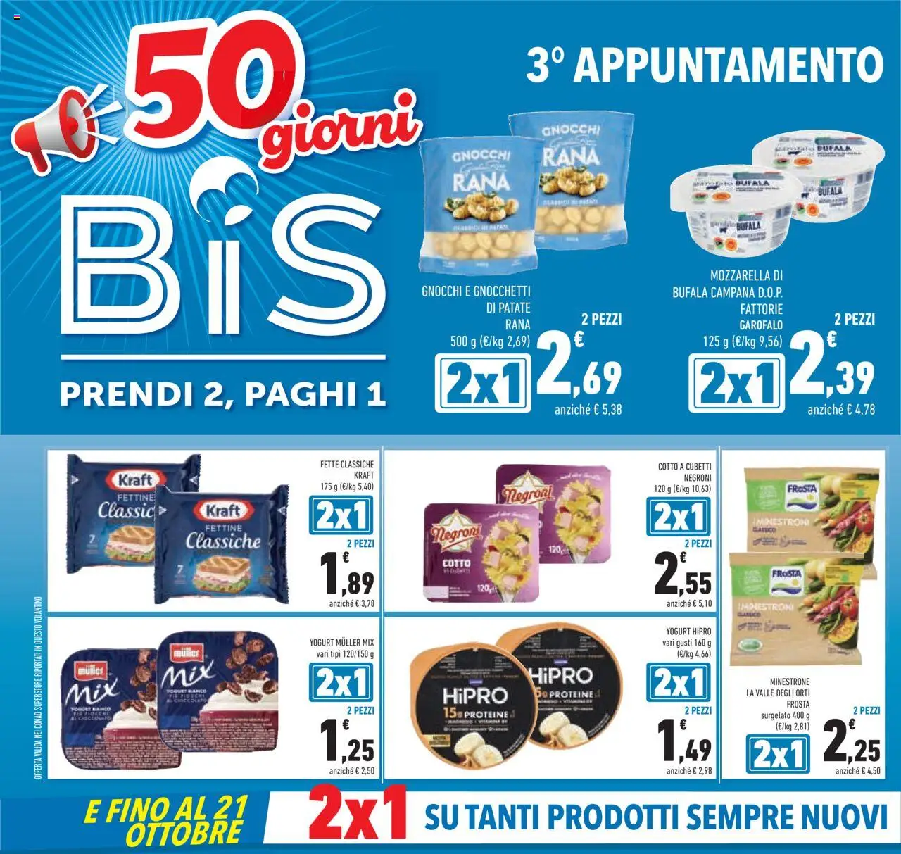 Volantino Conad del 24.09.2025 | Pagina: 4 | Prodotti: Fiocchi, Patate, Mozzarella, Gnocchetti