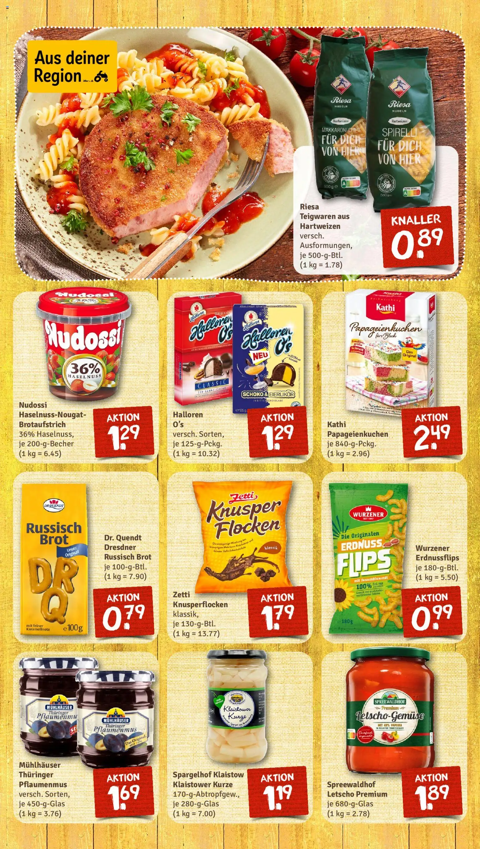 Nahkauf Prospekt – gültig ab 13.04.2026 | Seite: 10 | Produkte: Paprika, Brot, Chips, Flocken