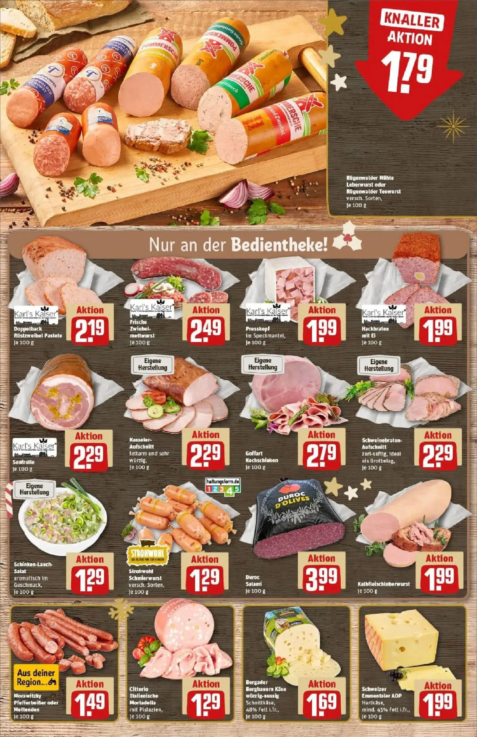 Rewe prospekt Stolberg / Breinig	 – gültig ab 01.12.2025 | Seite: 9 | Produkte: Käse, Pfeffer, Salami, Morawitzky
