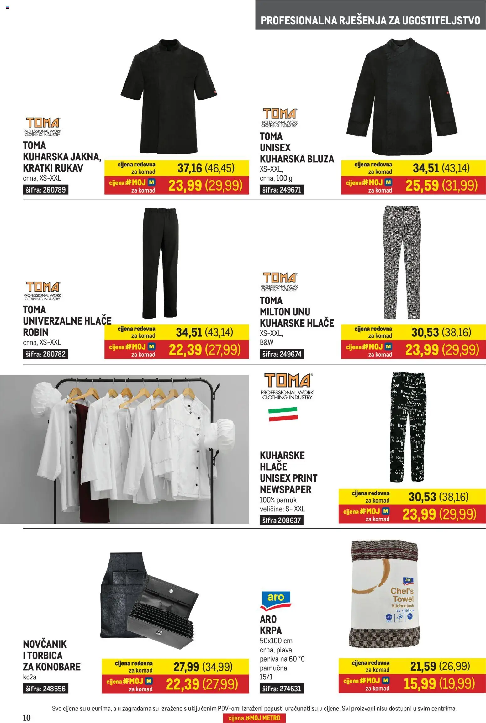 Metro katalog | vrijedi od 02.01.2026 | Stranica: 10 | Proizvodi: Krpa, Bluza, Hlače, Novčanik