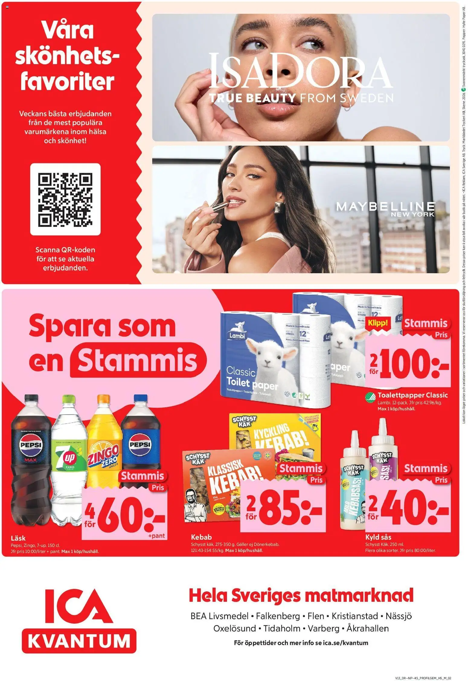 ICA Kvantum reklamblad aktuell från 23.03.2026 | Sida: 10 | Produkter: Zingo, Galler, Kebabsås, Papper