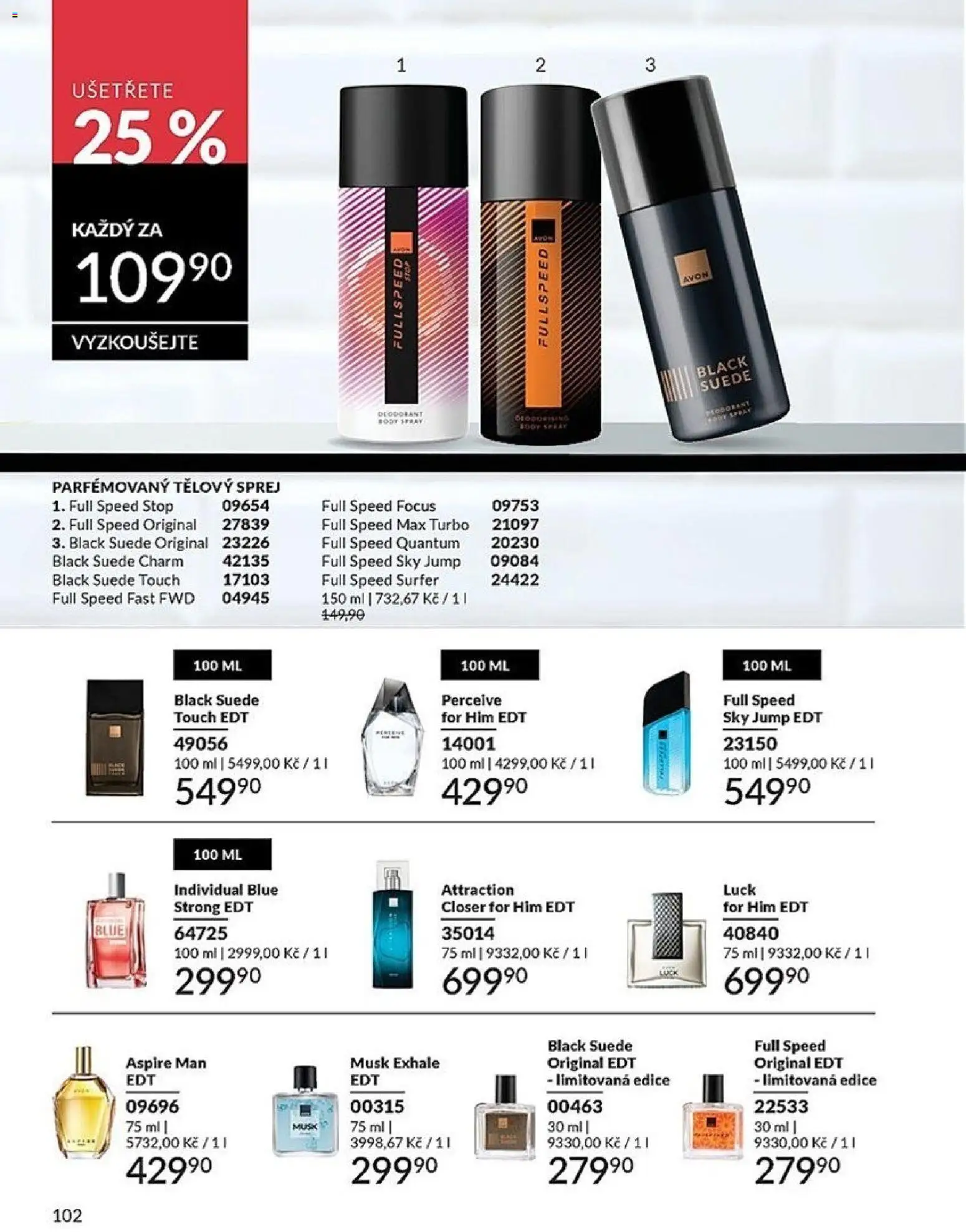 Avon katalog 3/2026 od 01.03.2026 | Strana: 102 | Produkty: Deodorant, Body