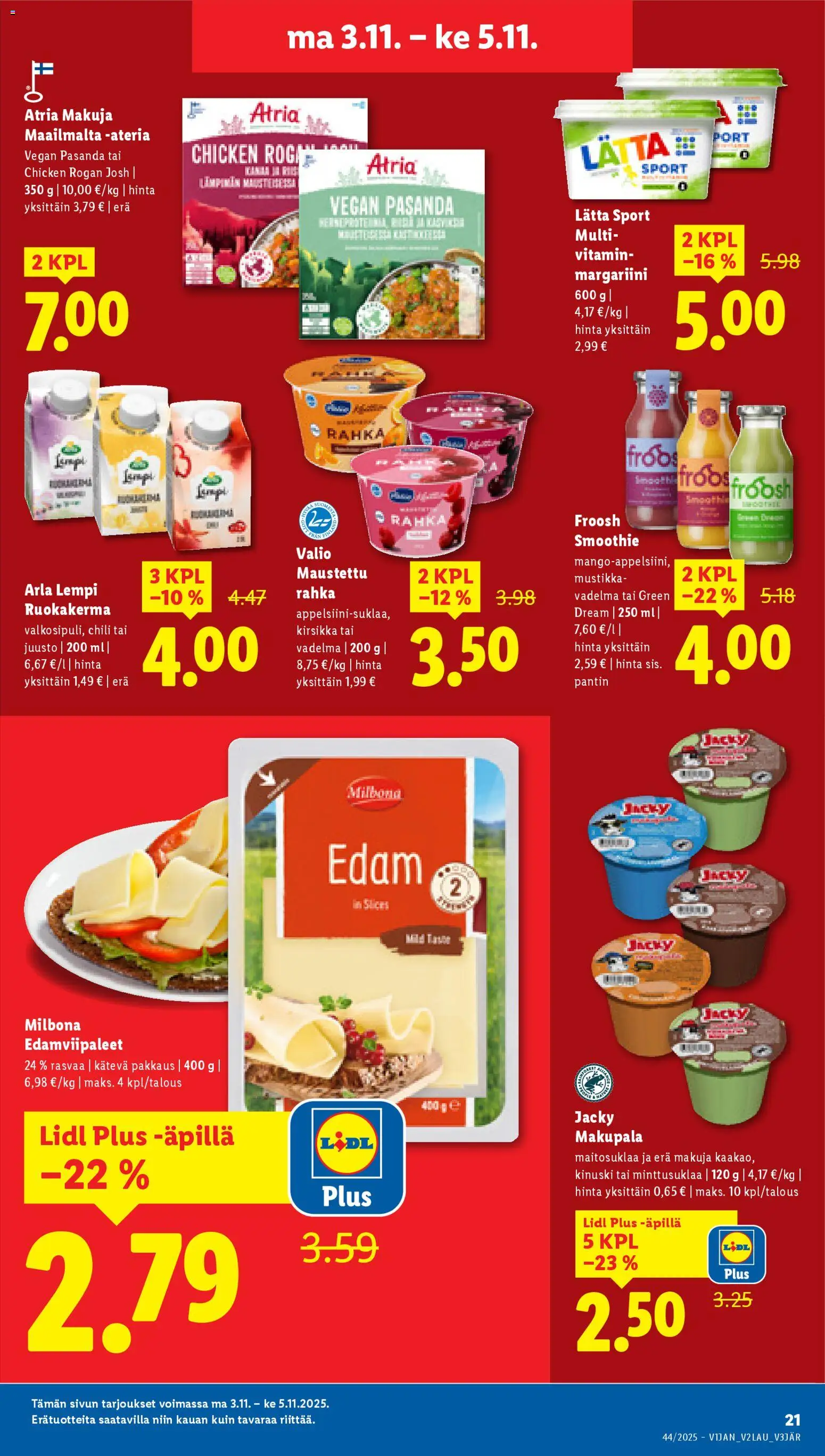 Lidl tarjoukset - Rovaniemi – voimassa 30.10.2025 alkaen | Sivu: 25 | Tuotteet: Vadelma, Mustikka, Chili, Juusto