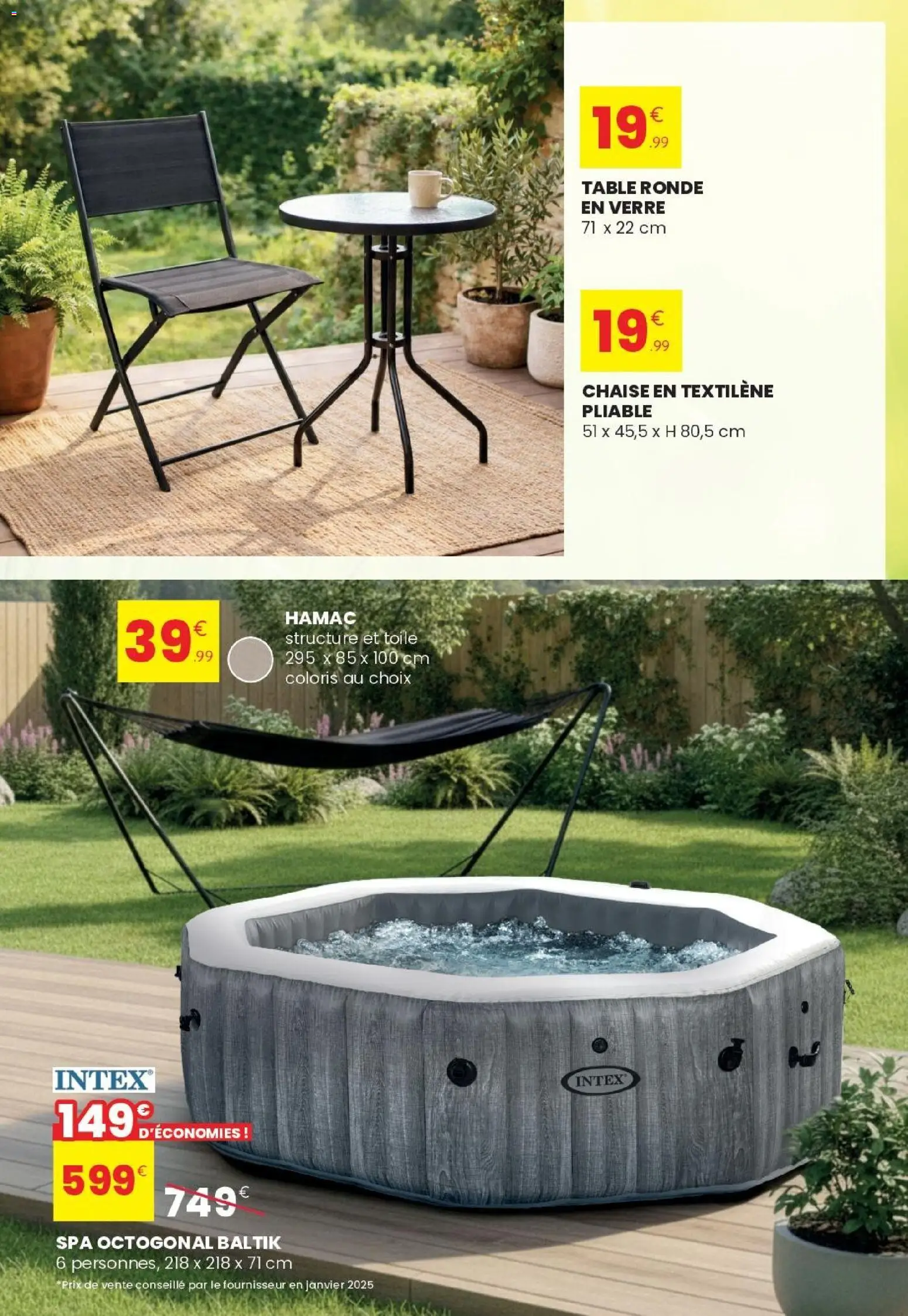 {H1} | Page: 5 | Produits: Hamac, Table, Chaise