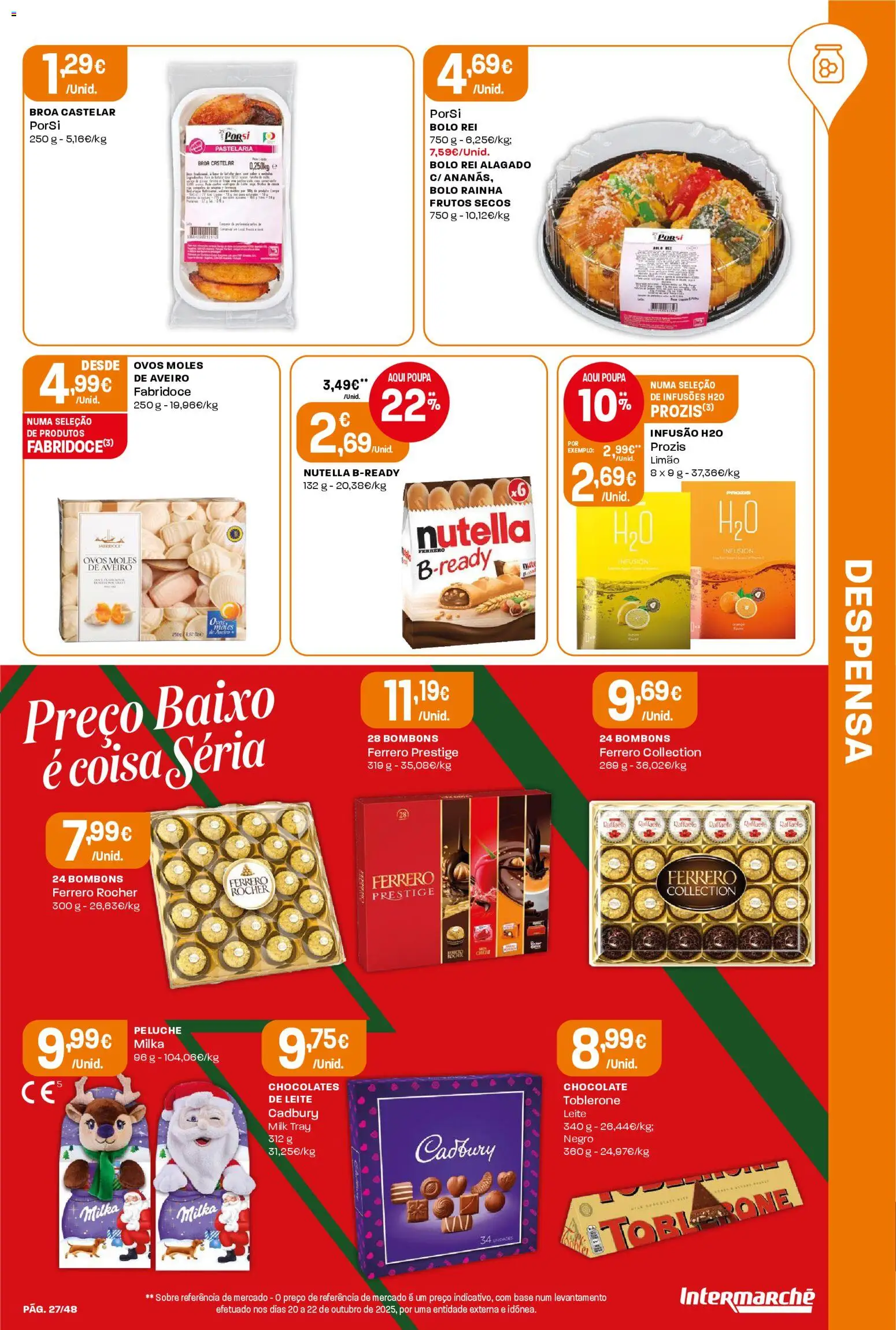Intermarché - Black Friday │ válido de 27.11.2025 | Página: 27 | Produtos: Ferrero rocher, Chocolates, Base, Leite