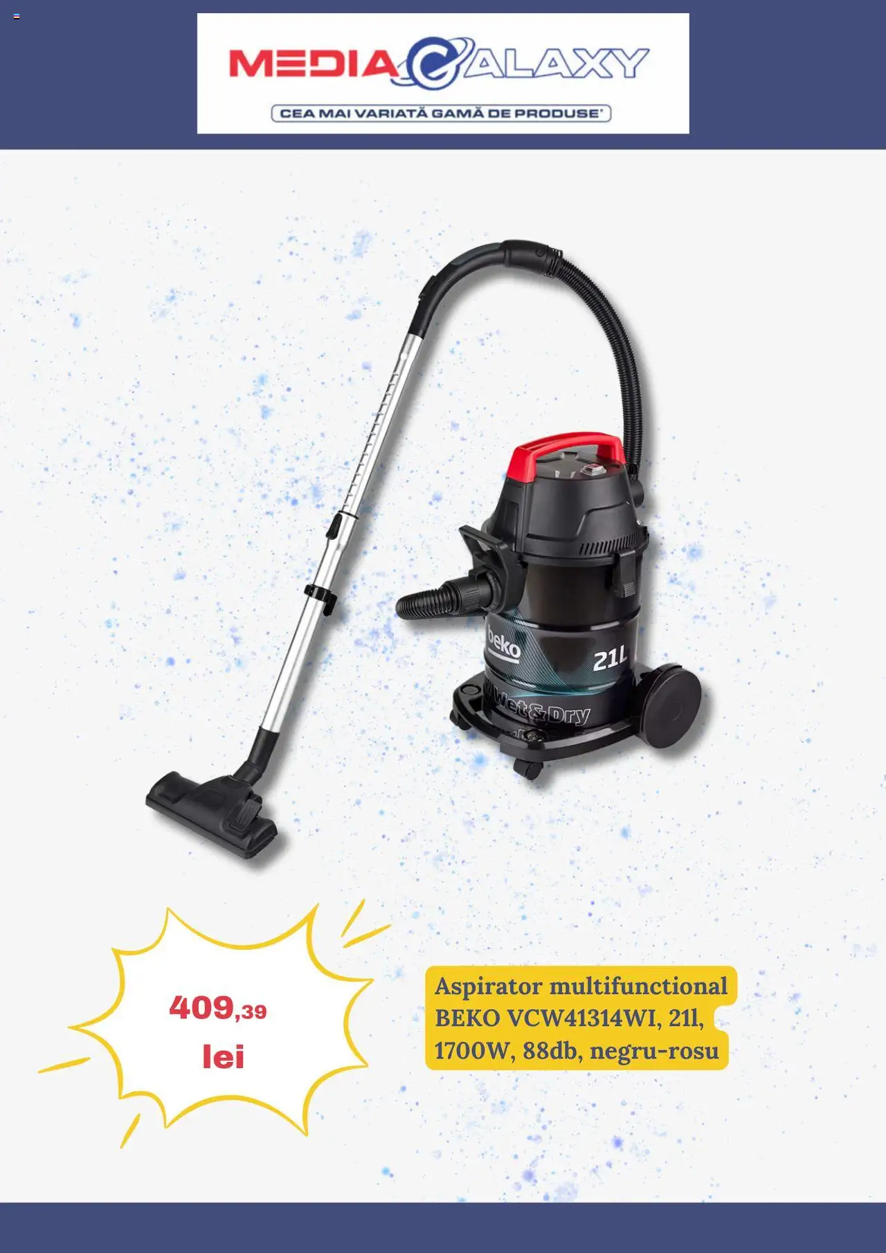 Noul catalog Media Galaxy – valabil de la 16.10.2025 | Pagină: 7 | Produse: Aspirator