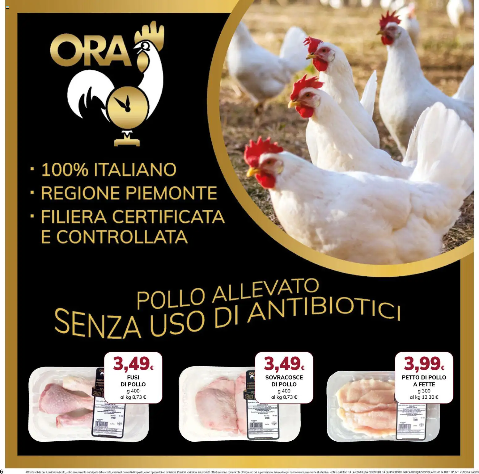 Volantino Basko del 24.02.2026 | Pagina: 6 | Prodotti: Petto di Pollo, Pollo