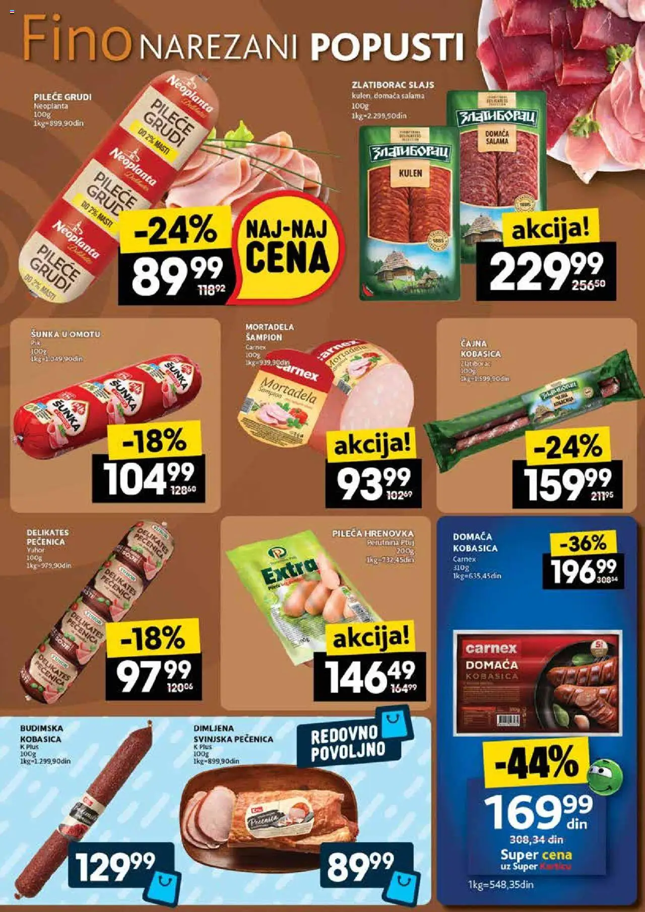 Roda katalog - važi od 02.10.2025 | Strana: 5 | Proizvode: Mortadela, Salama, Kobasica, Pečenica