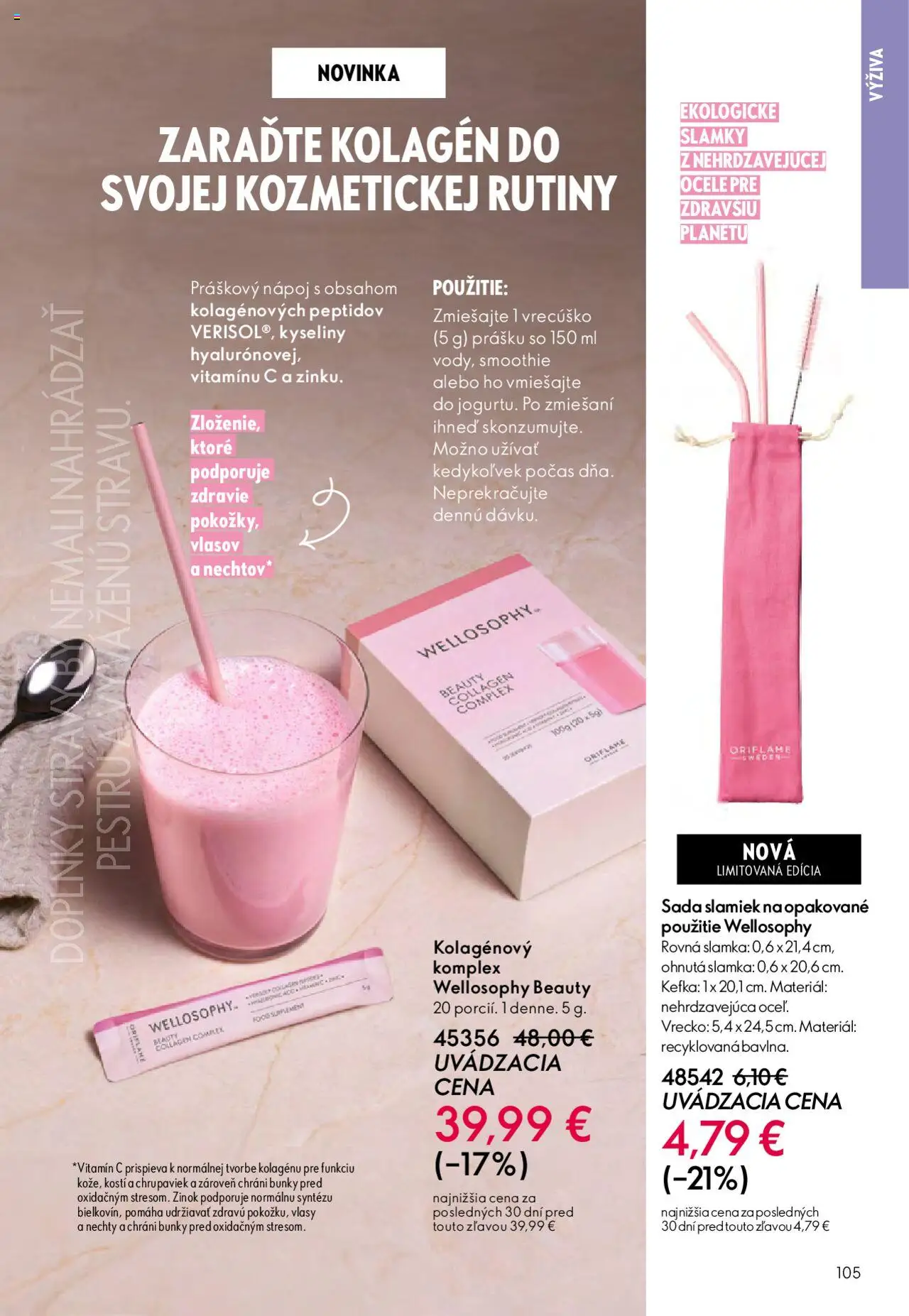 Nové Oriflame akcie – leták je platný od 22.10.2025 | Strana: 105 | Produkty: Kolagén
