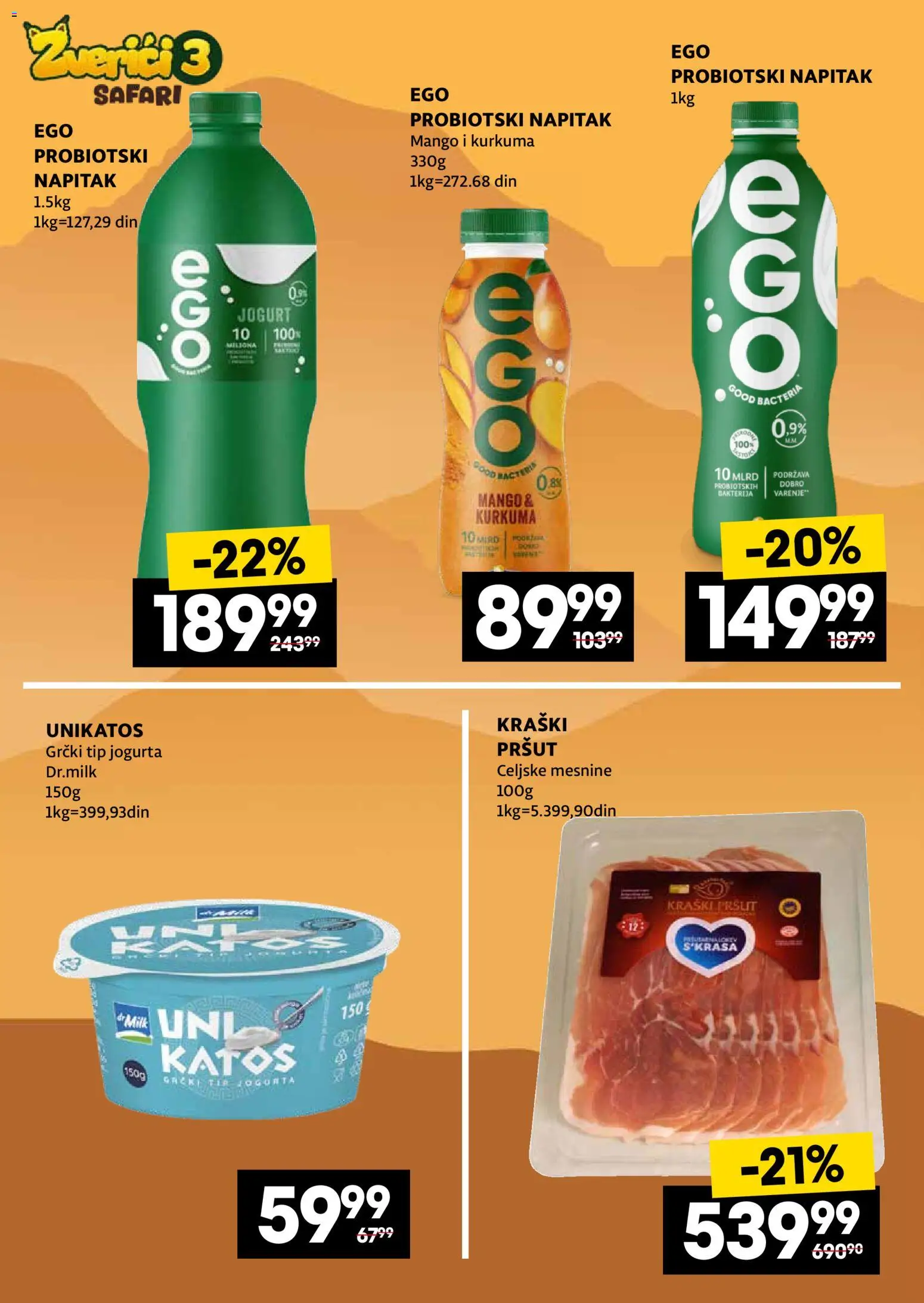 Idea katalog - važi od 09.03.2026 | Strana: 4 | Proizvode: Pršut, Mango, Jogurt