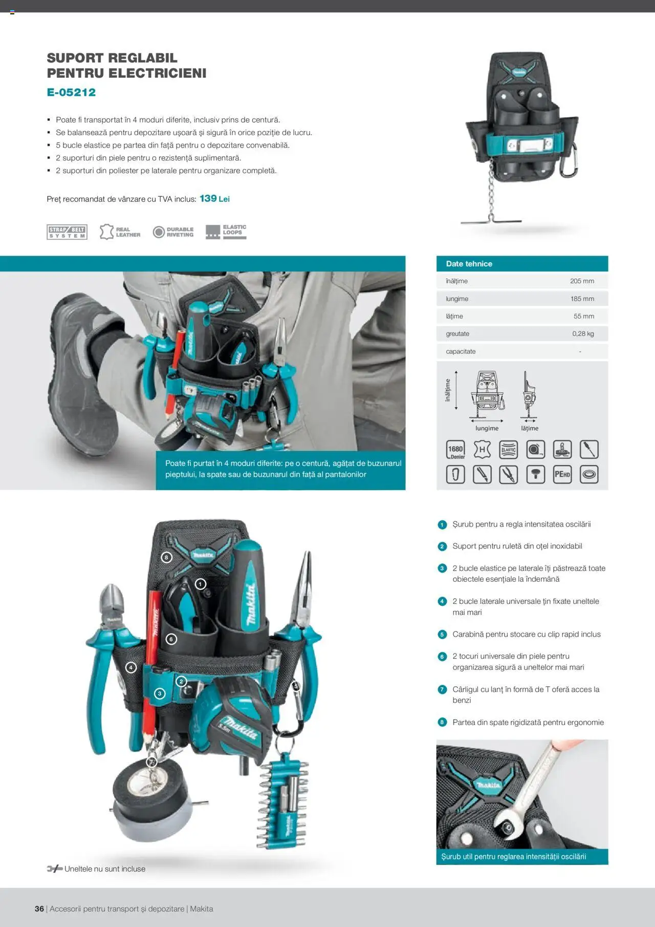 Makita catalog - Accesorii pentru transport si depozitare   – valabil de la 06.09.2021 | Pagină: 36