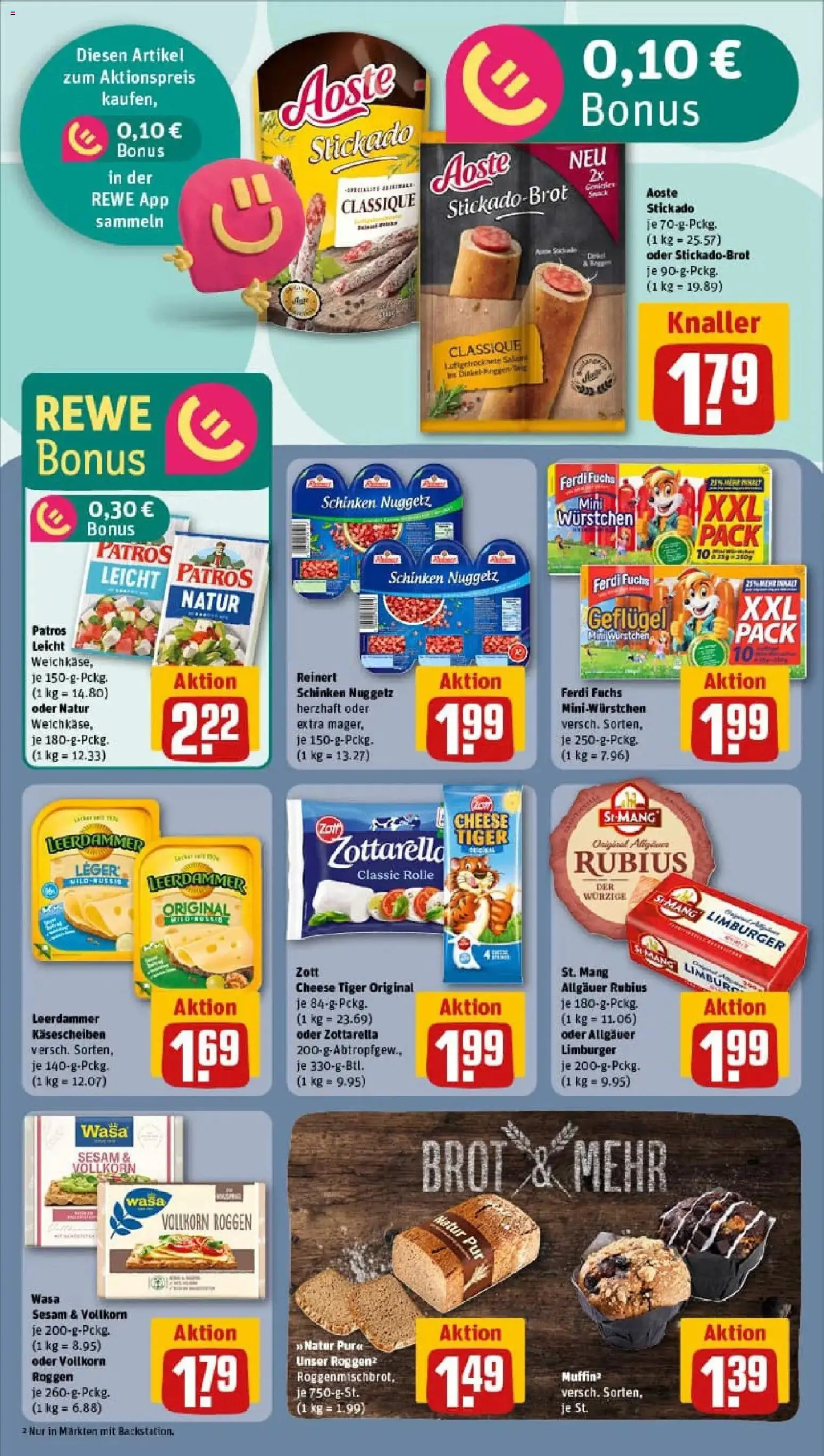 Rewe prospekt Berlin / Schöneberg	 – gültig ab 18.01.2026 | Seite: 14 | Produkte: Patros, Leerdammer, Brot, Salami