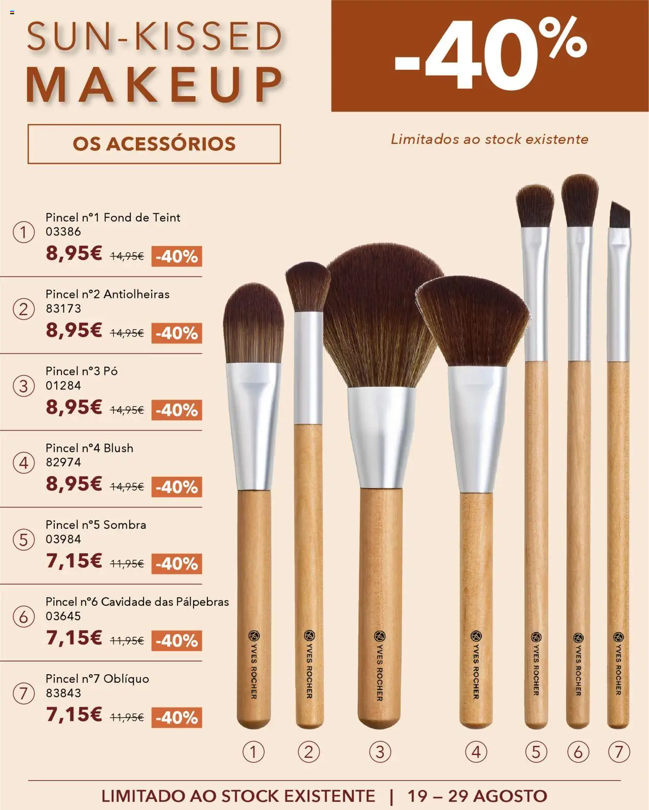 Yves Rocher  Sun Kissed makeup │ válido de 19.08.2025 | Página: 9 | Produtos: Pó, Blush, Pincel