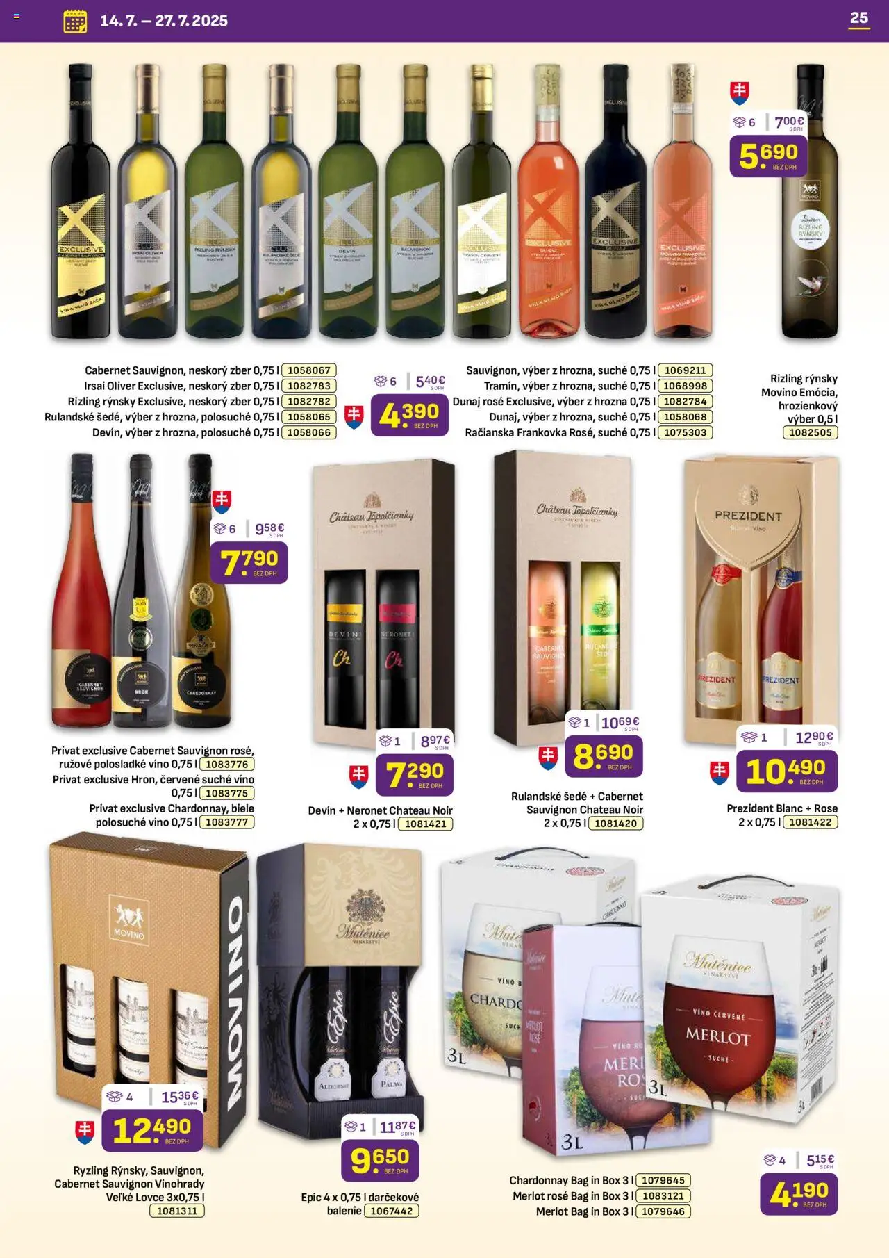 Libex leták │ platný od 14.07.2025 | Strana: 25 | Produkty: Víno