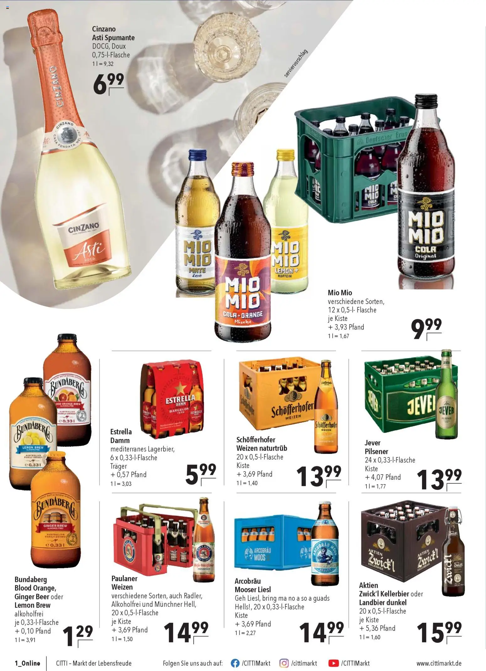 CITTI Markt Prospekt 	 – gültig ab 15.04.2026 | Seite: 18 | Produkte: Cola, Jever, Paulaner