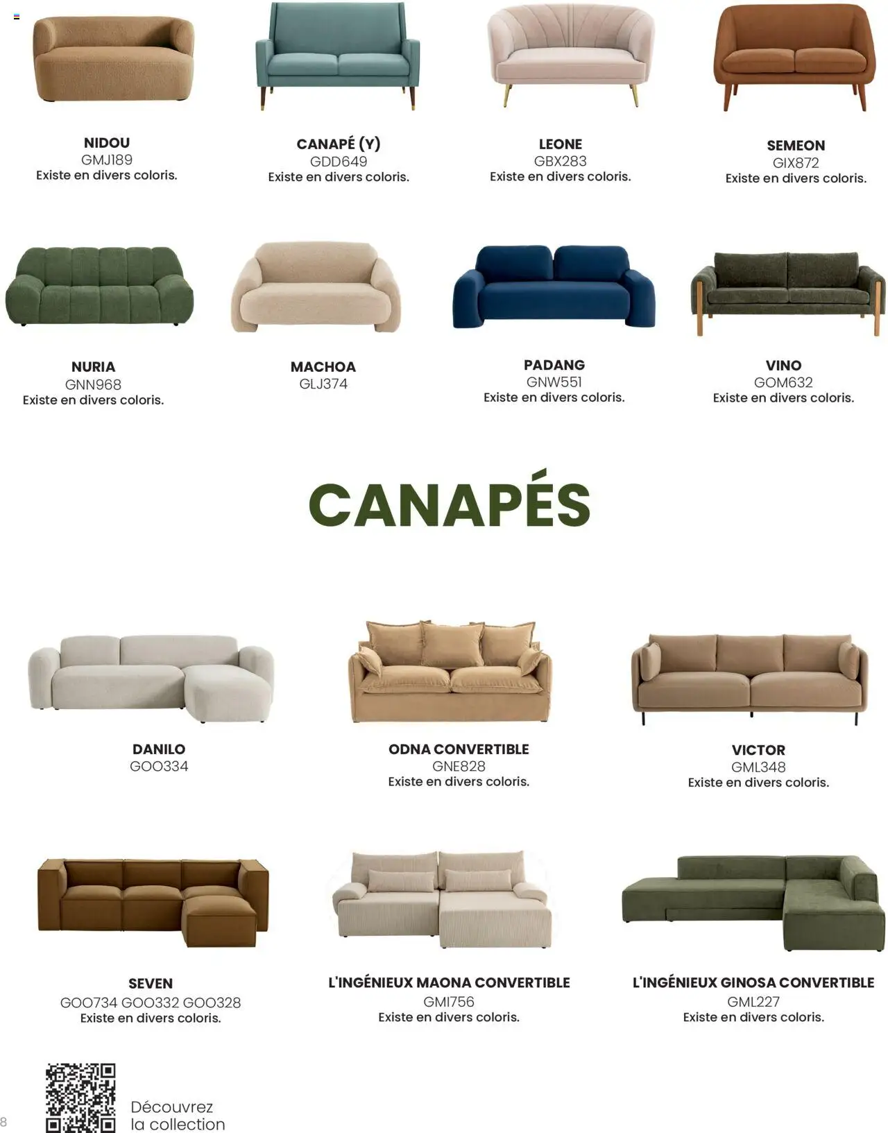  | Page: 8 | Produits: Canapé