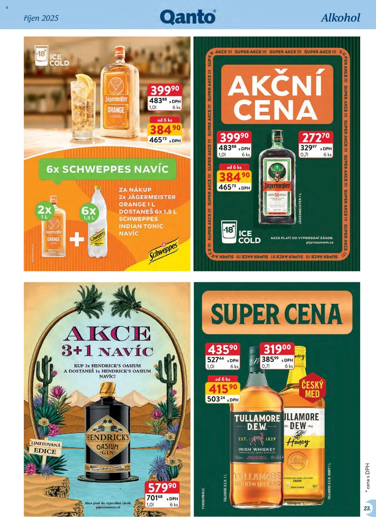 Astur & Qanto leták - Velkoobchod 10/2025 od 01.10.2025 | Strana: 23 | Produkty: Jägermeister, Whiskey, Tonic
