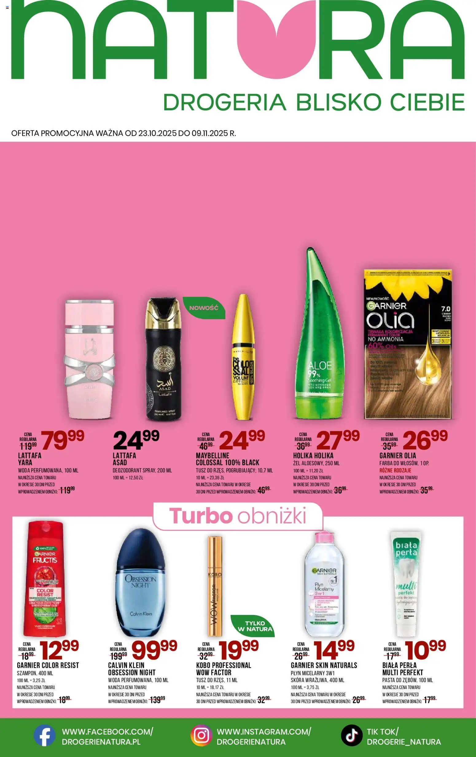 Drogerie Natura Black Friday od 23.10.2025 | Strona: 1 | Produkty: Drogeria, Mule, Woda