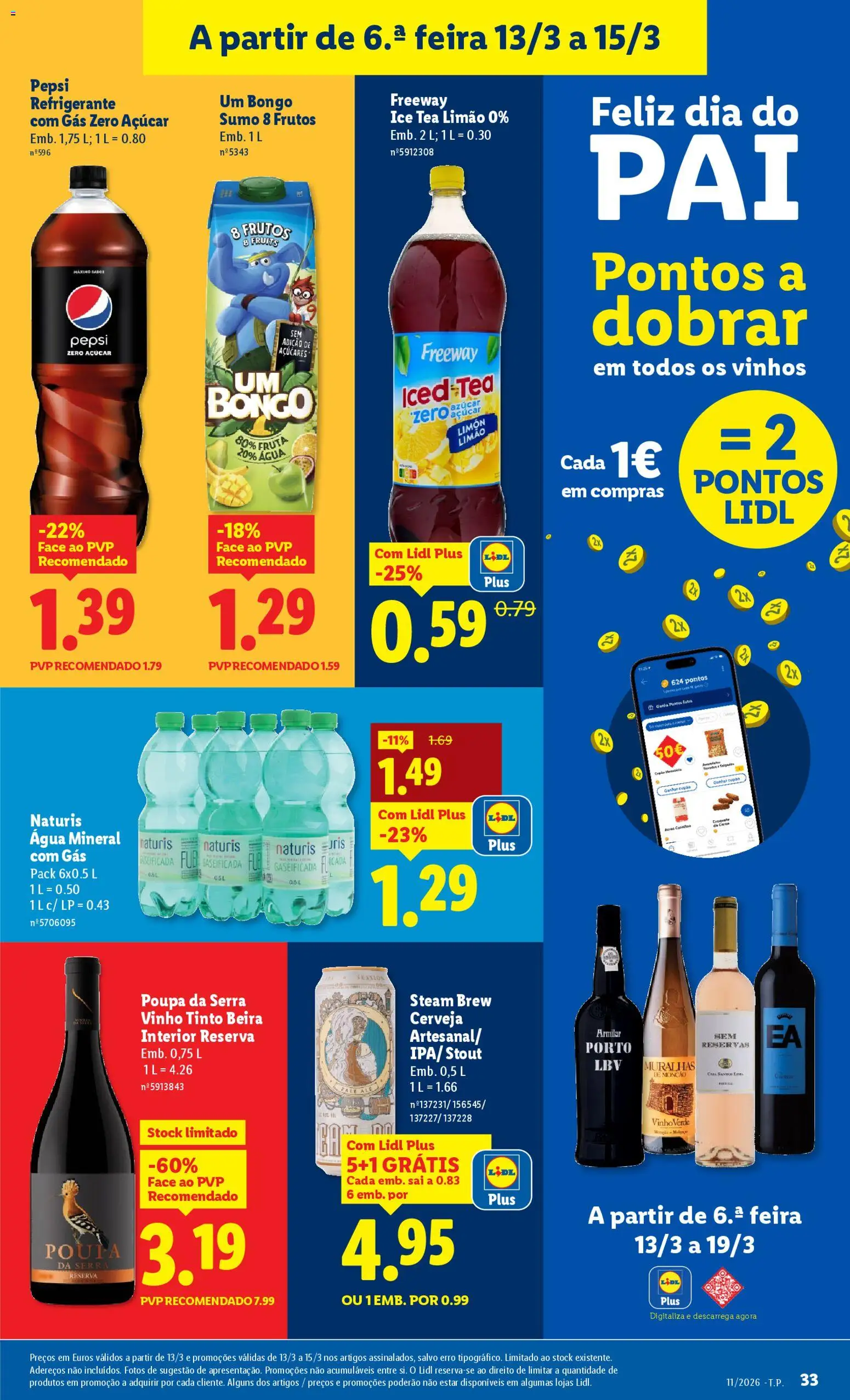 Lidl folheto │ válido de 09.03.2026 | Página: 33 | Produtos: Sumo, Vinho, Soda, Vinho tinto