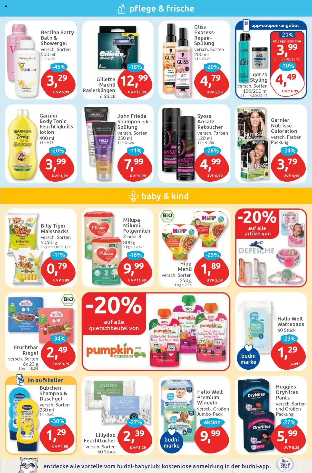 Budni Prospekt 	 - gültig ab dem 04.08.2025 | Seite: 3 | Produkte: Spülung, Body Lotion, Rote Beete, Birne