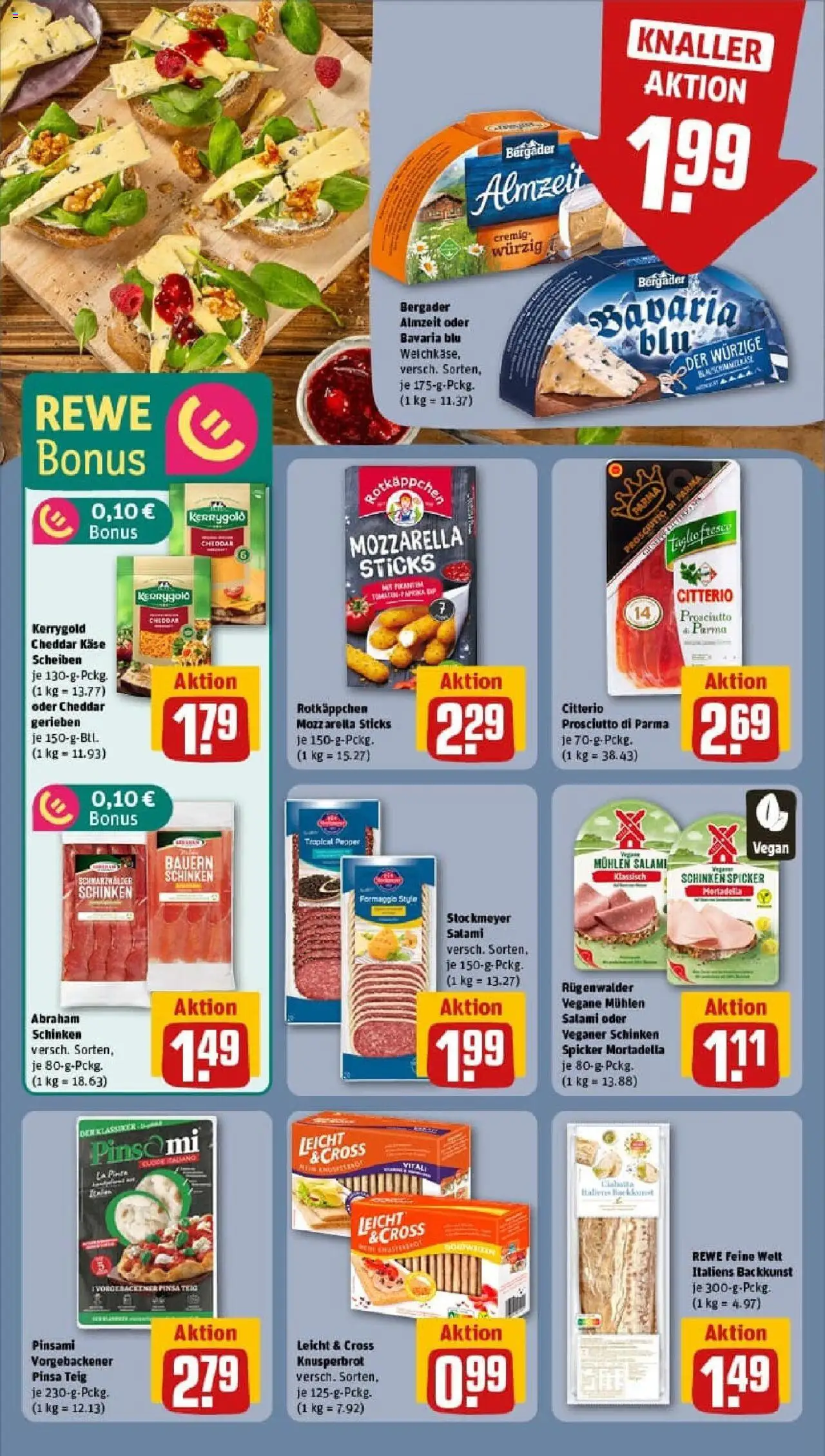 Rewe prospekt Mendig	 – gültig ab 19.10.2025 | Seite: 12 | Produkte: Käse, Mozzarella, Rotkäppchen, Schinken