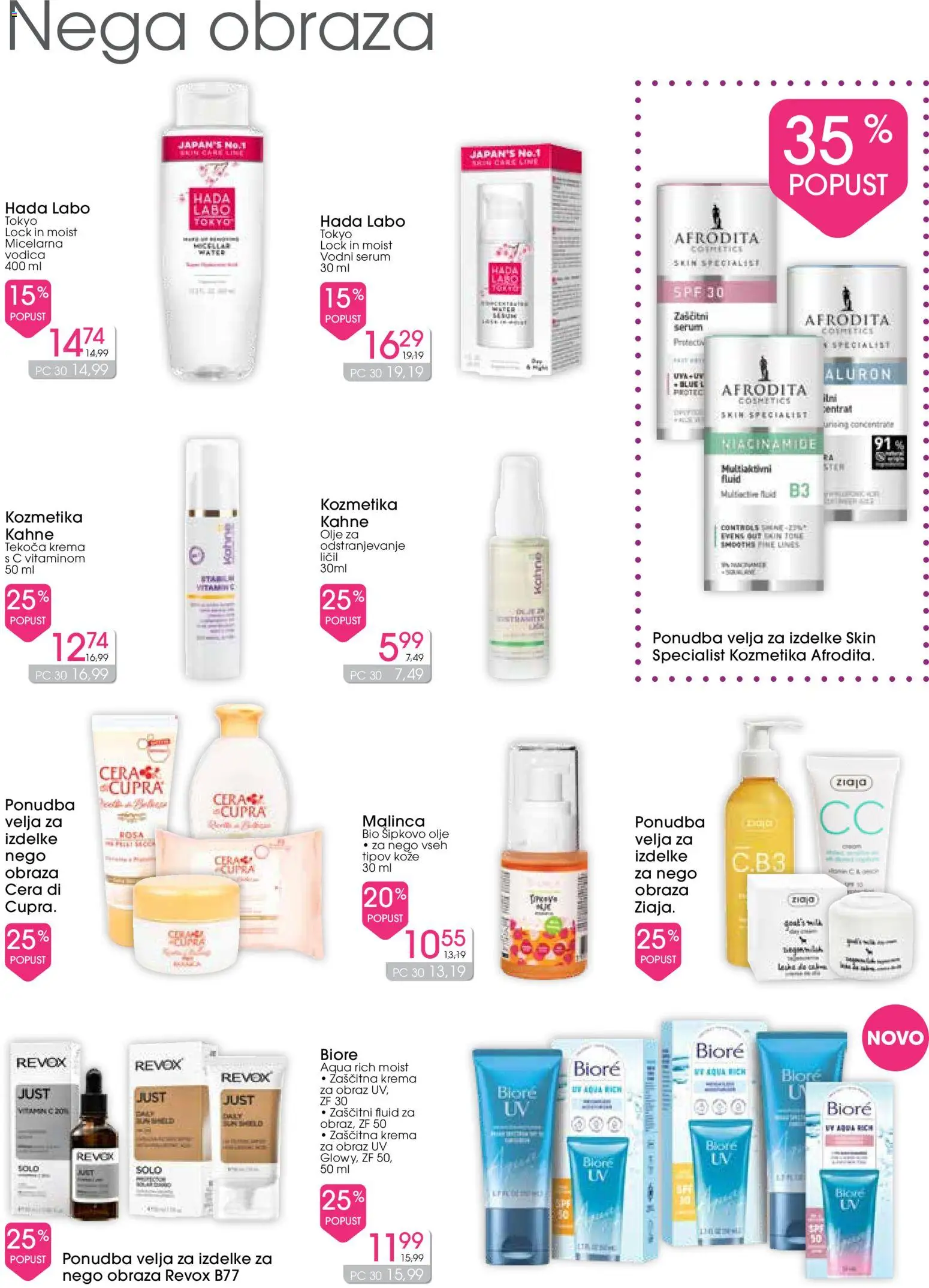 Novi Tuš drogerija katalog ponudbe – veljaven od 15.04.2026 | Stran: 5 | Izdelki: Krema, Olje, Krema za obraz