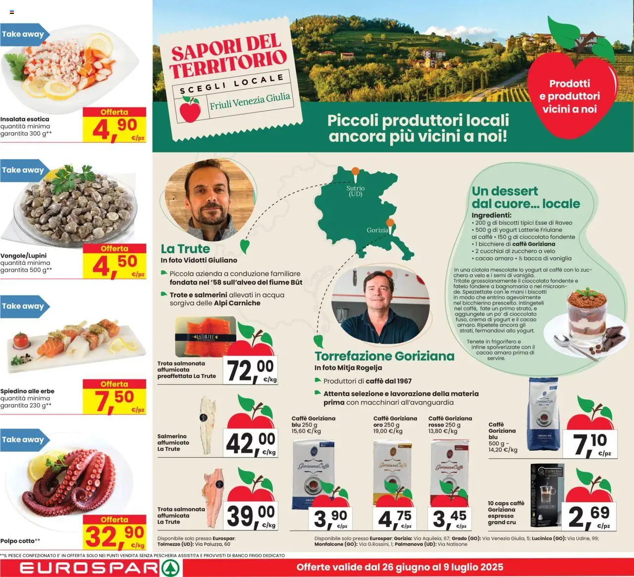 Volantino Eurospar del 26.06.2025 | Pagina: 12 | Prodotti: Caffè, Cacao, Ciotola, Amaro