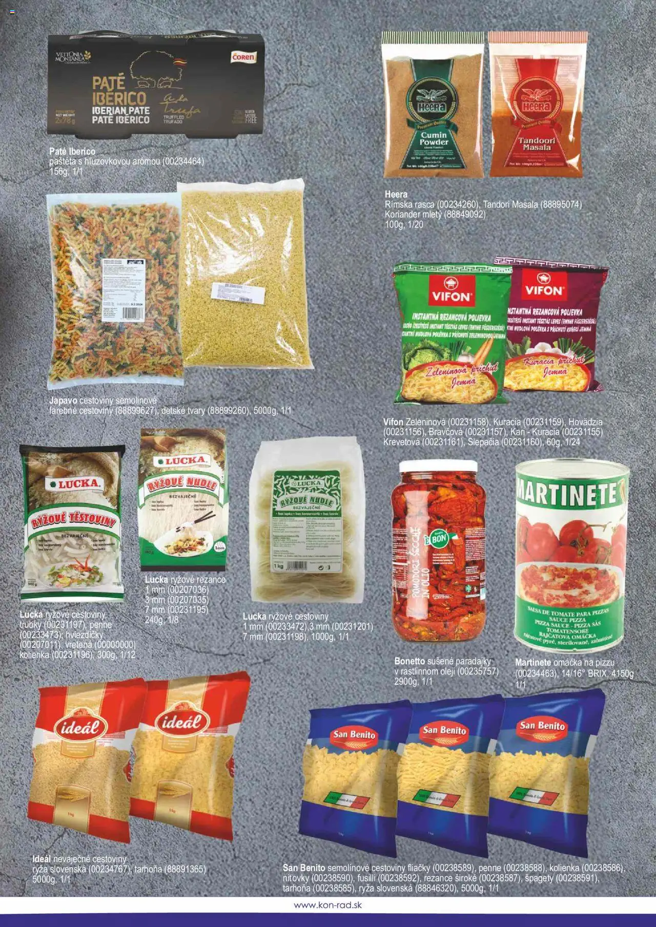 Nové KON - RAD akcie – leták je platný od 01.05.2025 | Strana: 49 | Produkty: Penne, Ryža, Omáčka, Špagety