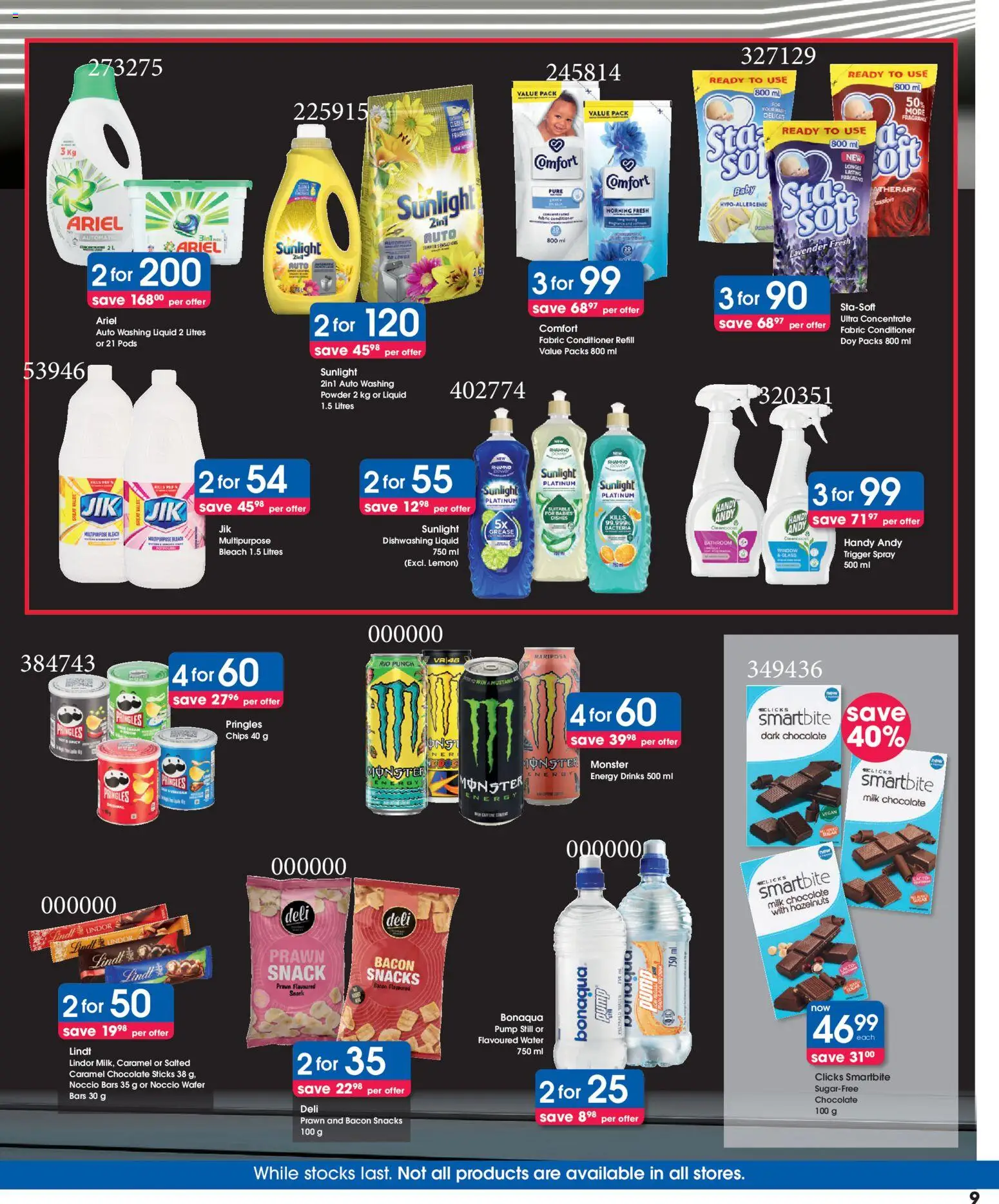 New Clicks catalogue – valid from 26.11.2025 | Page: 9 | Products: Milk, Chocolate, Water, Caramel