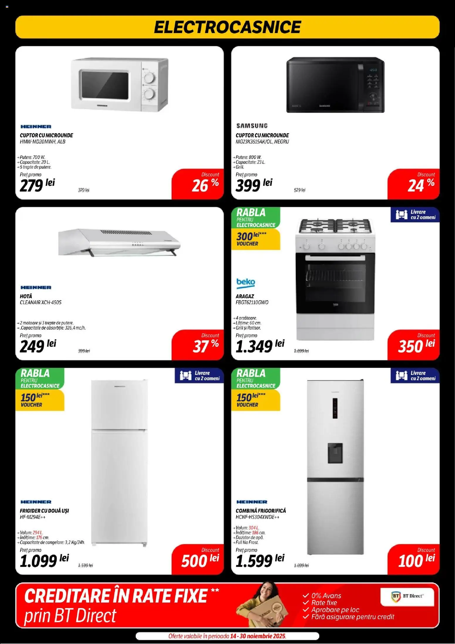 Noul catalog Flanco – valabil de la 14.11.2025 | Pagină: 24 | Produse: Hotă, Cuptor, Grill, Combină frigorifică