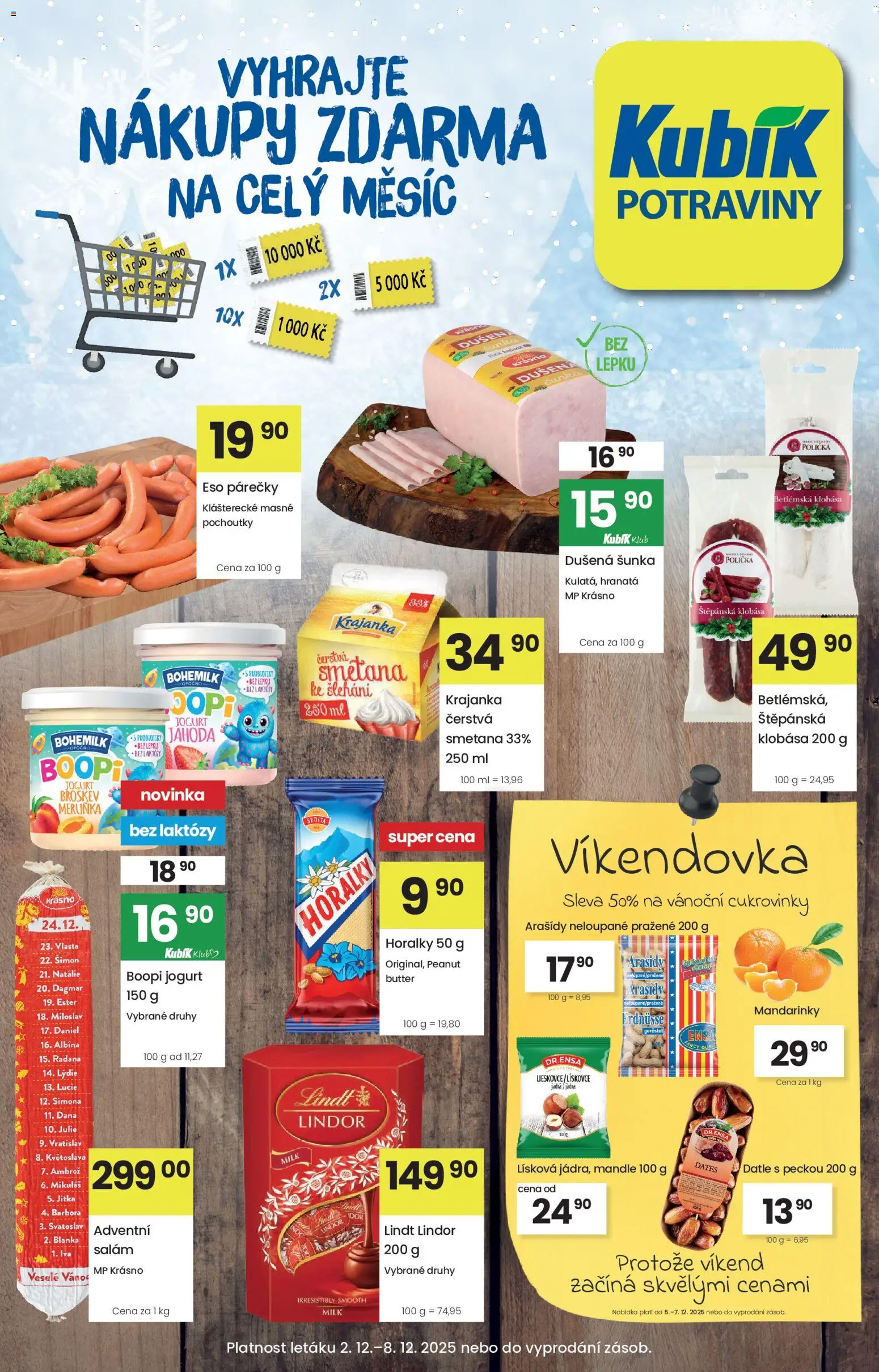 Kubík leták od 02.12.2025 | Strana: 1