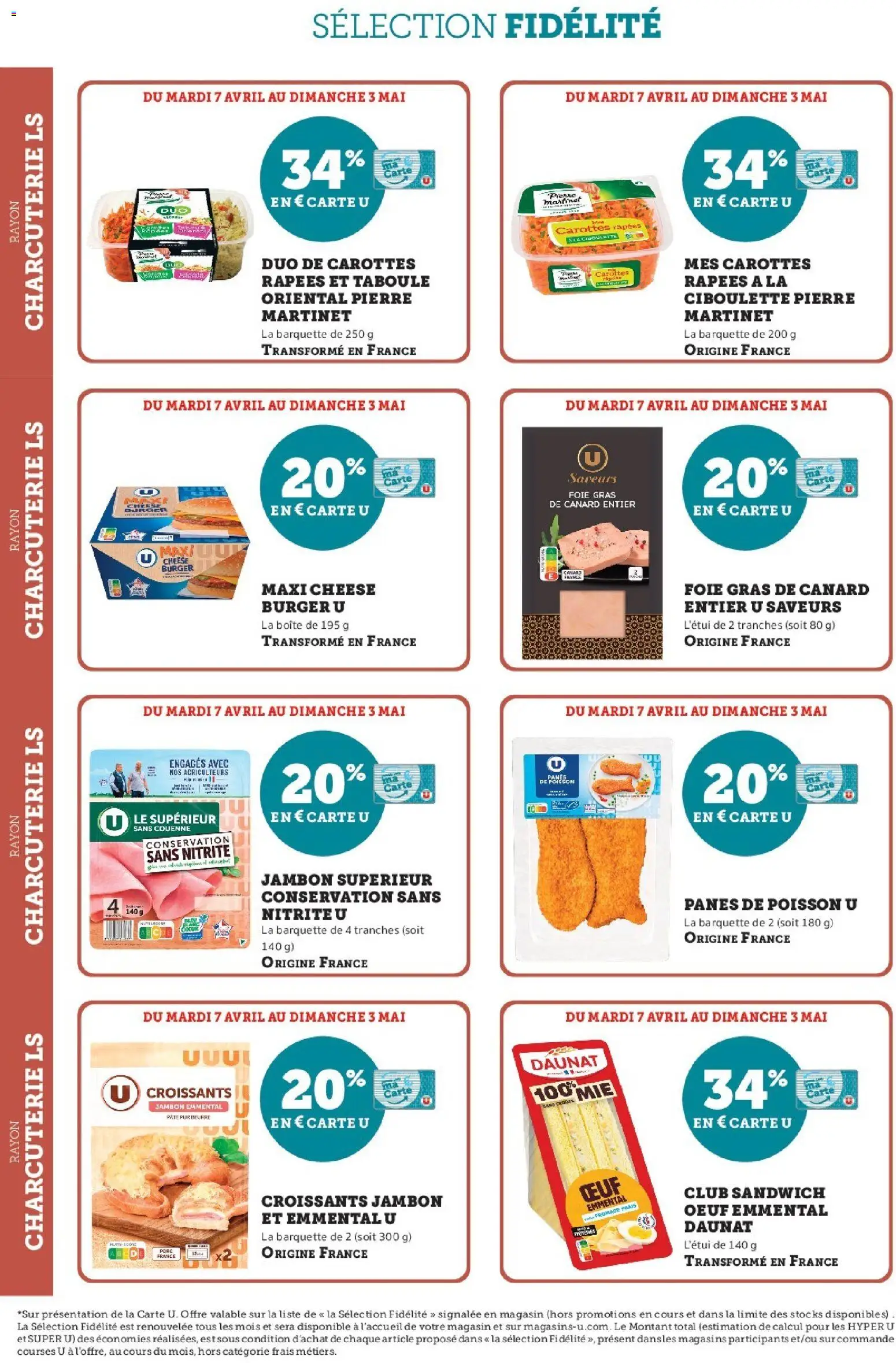 {H1} | Page: 2 | Produits: Carottes, Sandwich, Emmental, Poisson