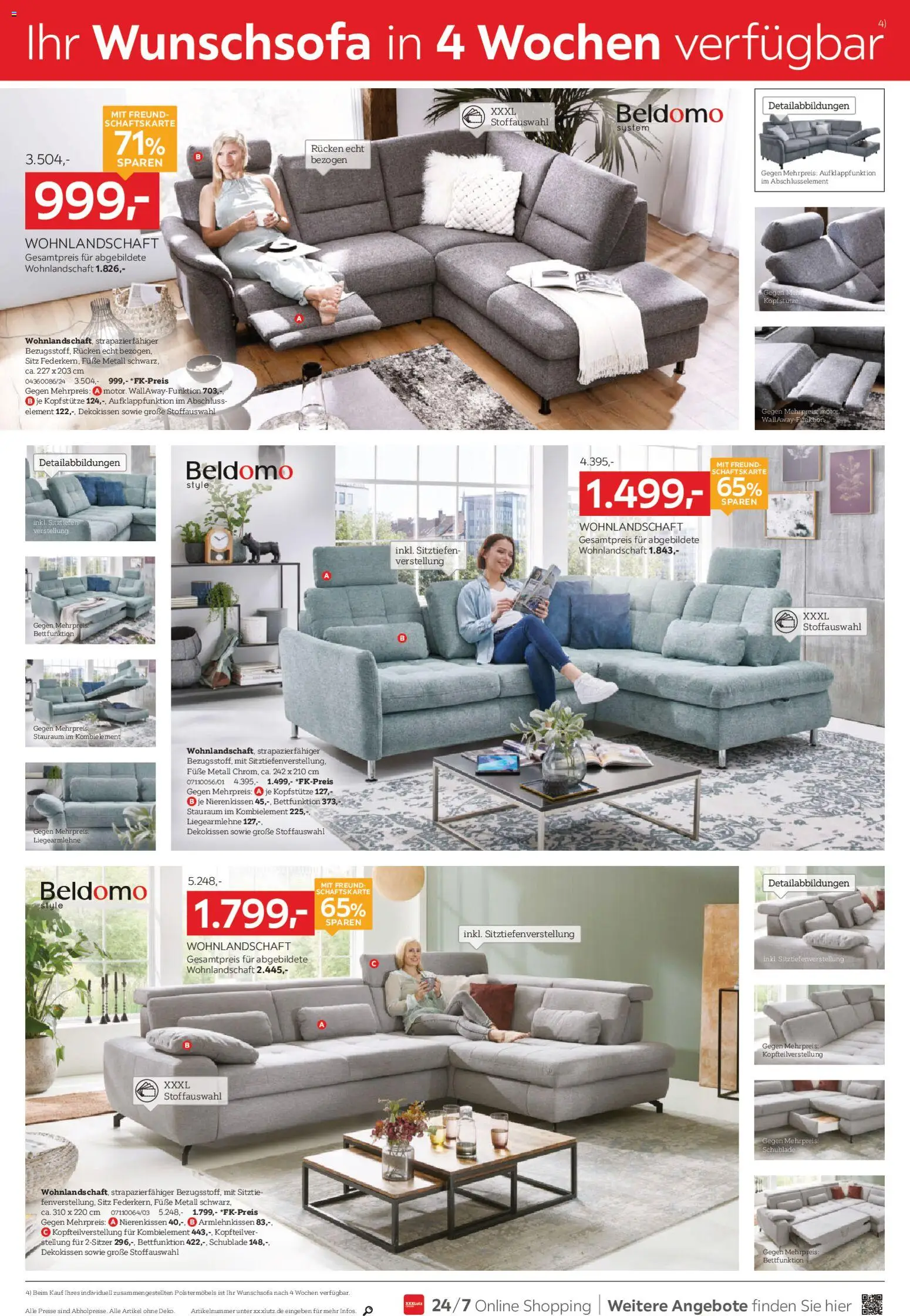 XXXL Lutz Prospekt 	 – gültig ab 26.10.2025 | Seite: 6 | Produkte: Wohnlandschaft