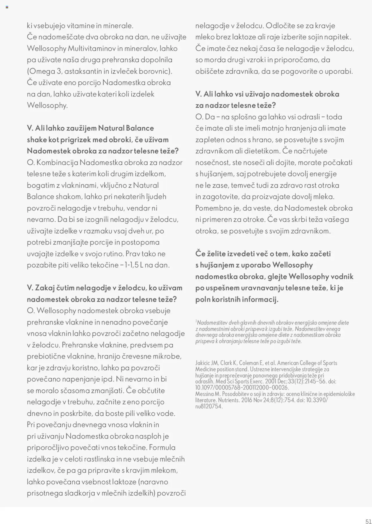 Oriflame katalog wellosophy vodnik po izdelkih │ velja od 18.12.2023 | Stran: 51 | Izdelki: Prehranska dopolnila, Teza, Mleko