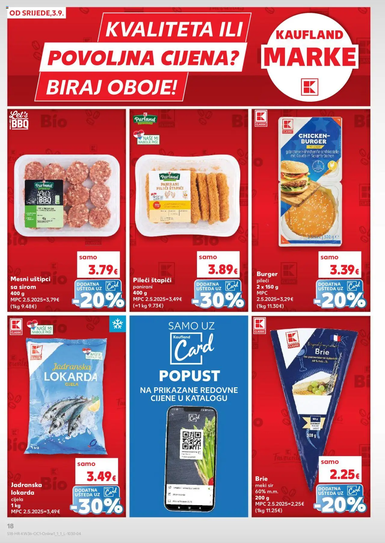 Kaufland katalog | vrijedi od 03.09.2025 | Stranica: 18 | Proizvodi: Sir, Štapići, Gouda