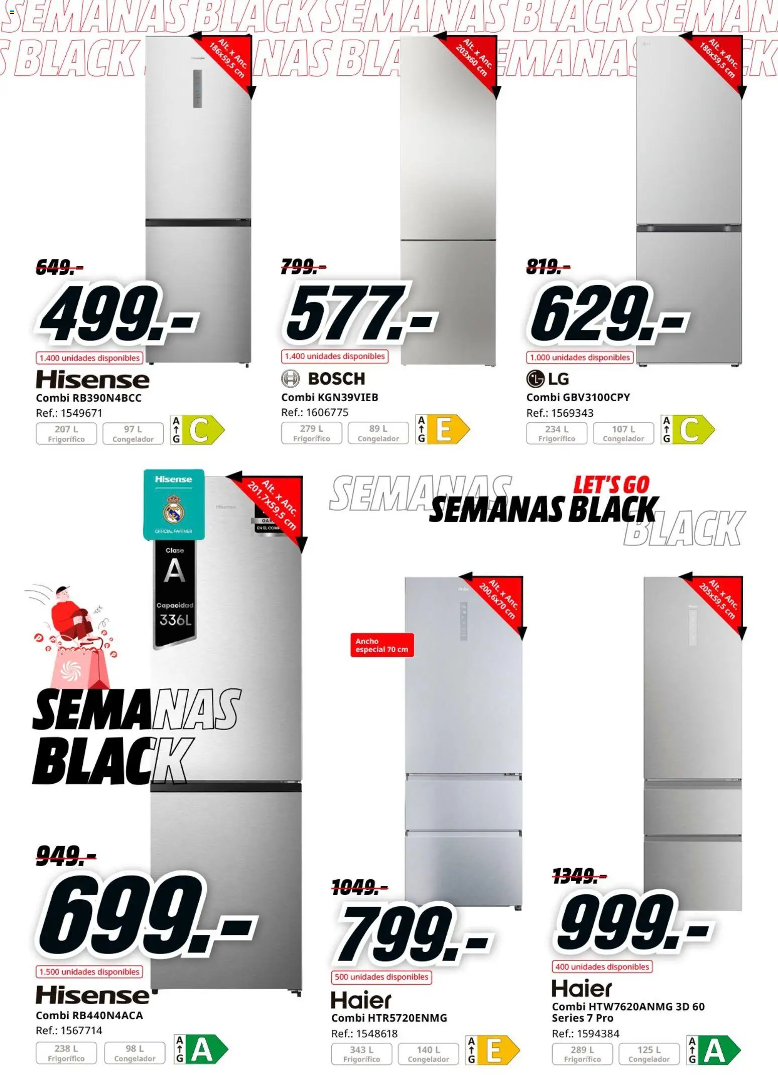 Media Markt Black Friday │ válido desde el 12.11.2025 | Página: 29 | Productos: Congelador, Combi