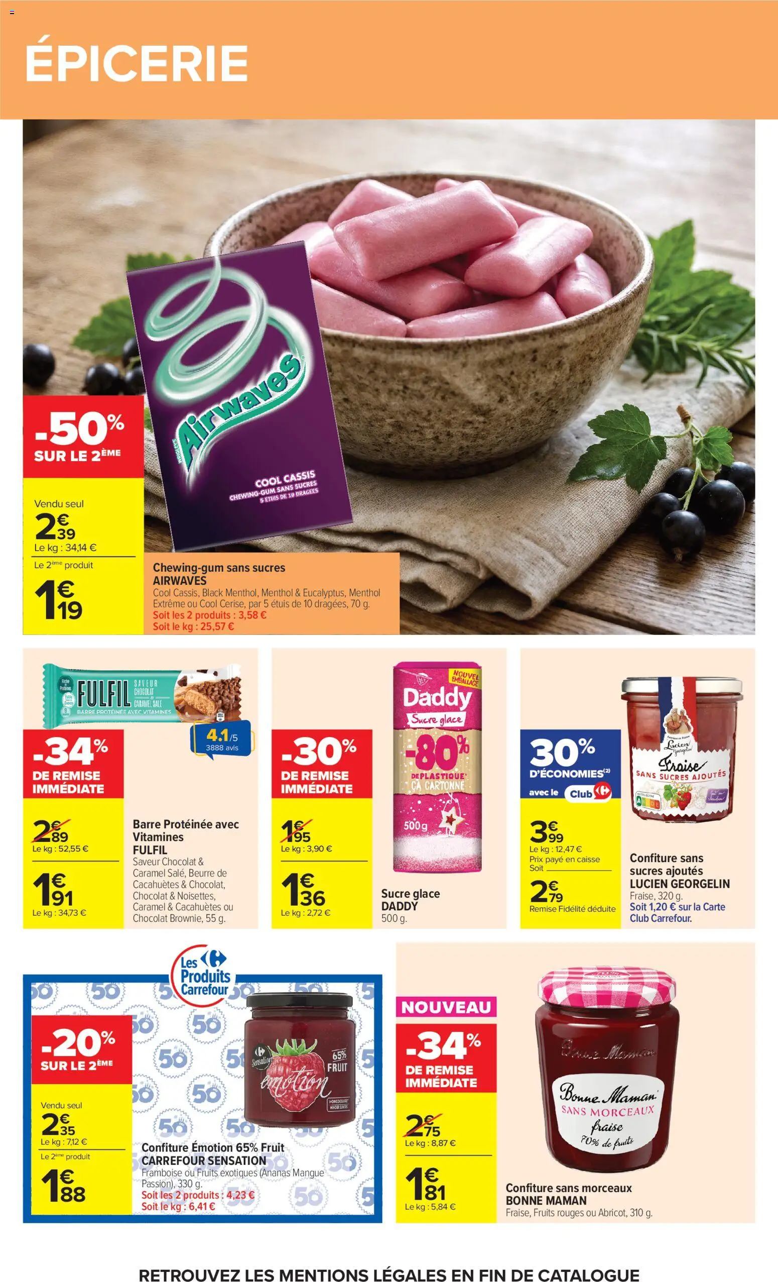 {H1} | Page: 43 | Produits: Fraise, Sucre, Framboise, Dragées