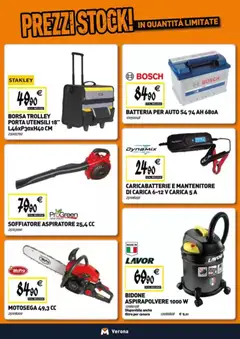 Anteprima del volantino Tecnomat catalogo valido a partire dal 30.10.2025 | Pagina: 18 | Prodotti: Motosega, Aspirapolvere, Trolley, Caricabatterie