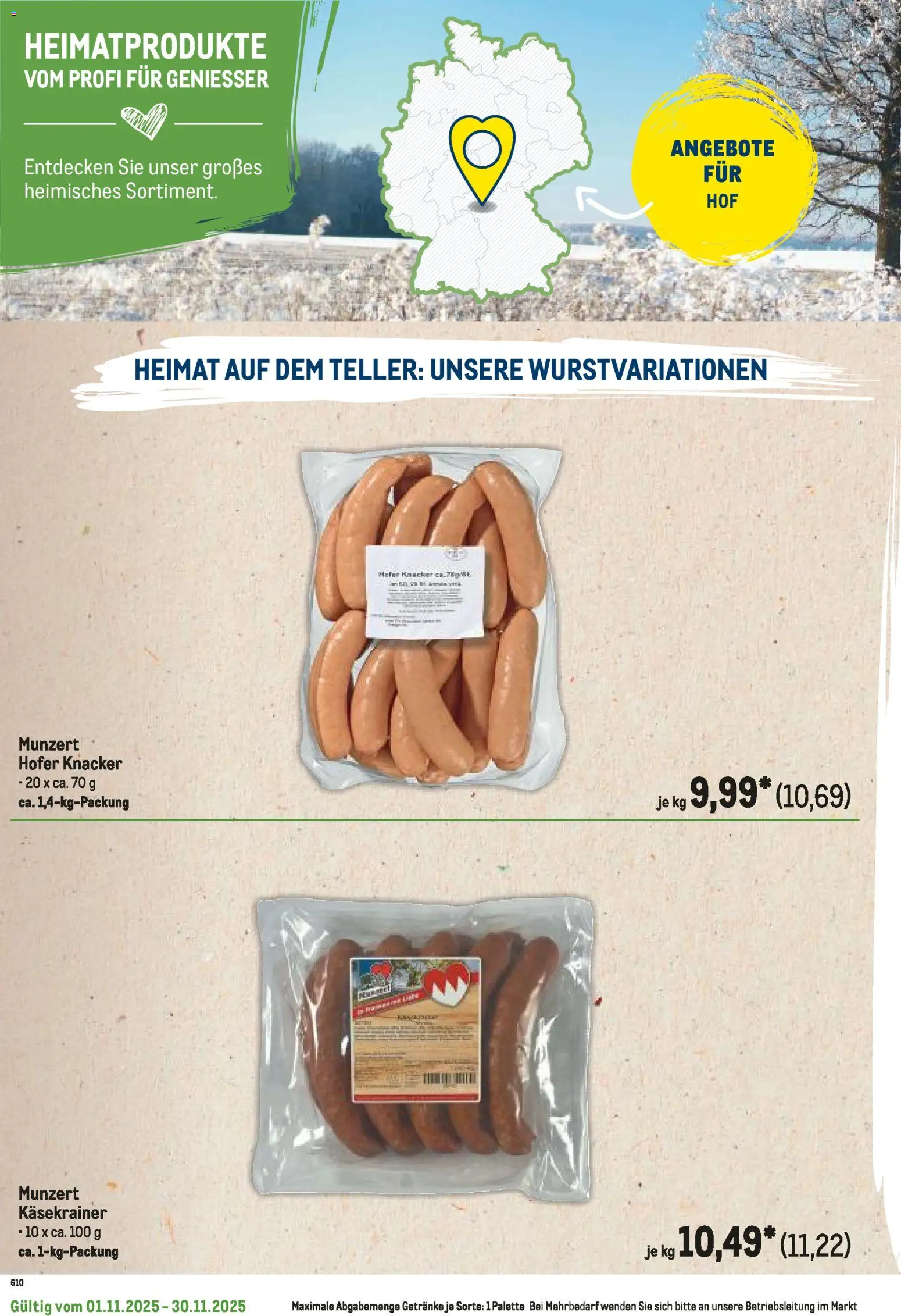 Metro Regionaler Flyer – gültig ab 01.11.2025 | Seite: 66 | Produkte: Käsekrainer