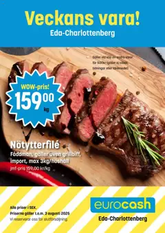 Forhåndsvisning av EuroCash Veckans vara! gyldig fra 28.07.2025