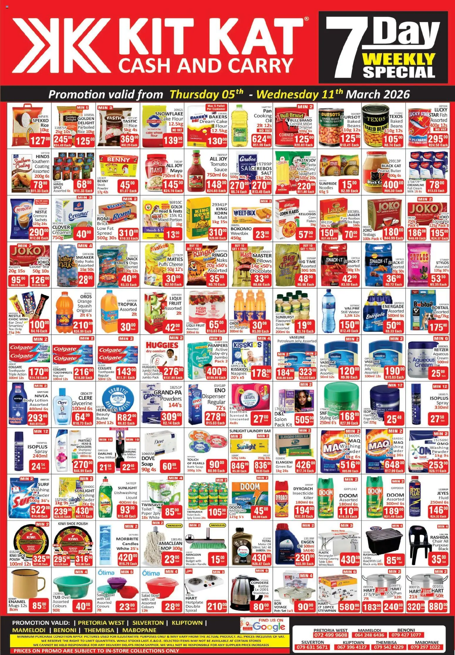 New KIT KAT Cash & Carry catalogue – valid from 05.03.2026 | Page: 2 | Products: Chair, Bath, Oil, Water