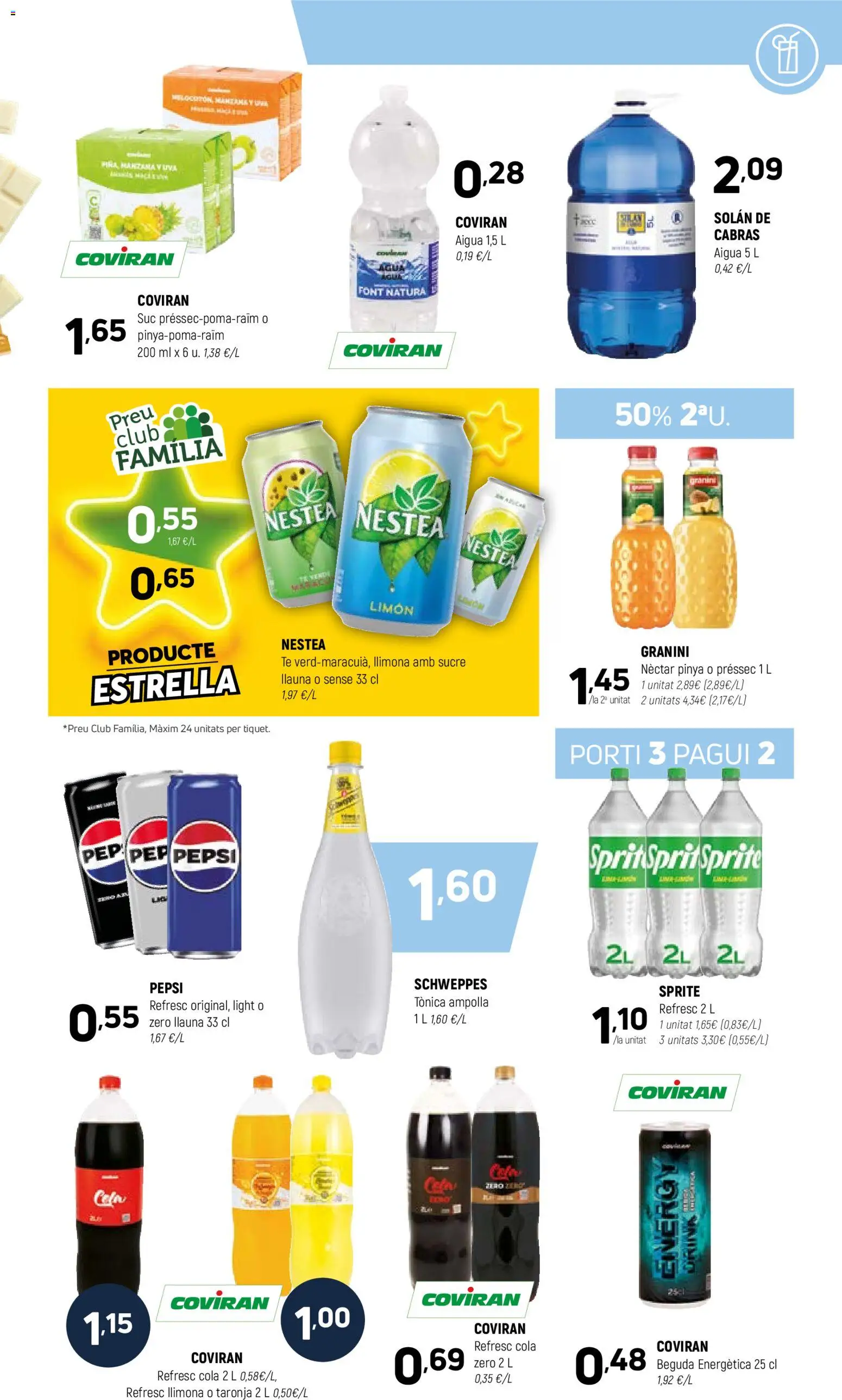 Coviran - Barcelona │ válido desde el 02.01.2026 | Página: 11 | Productos: Té, Πρίζες, Néctar