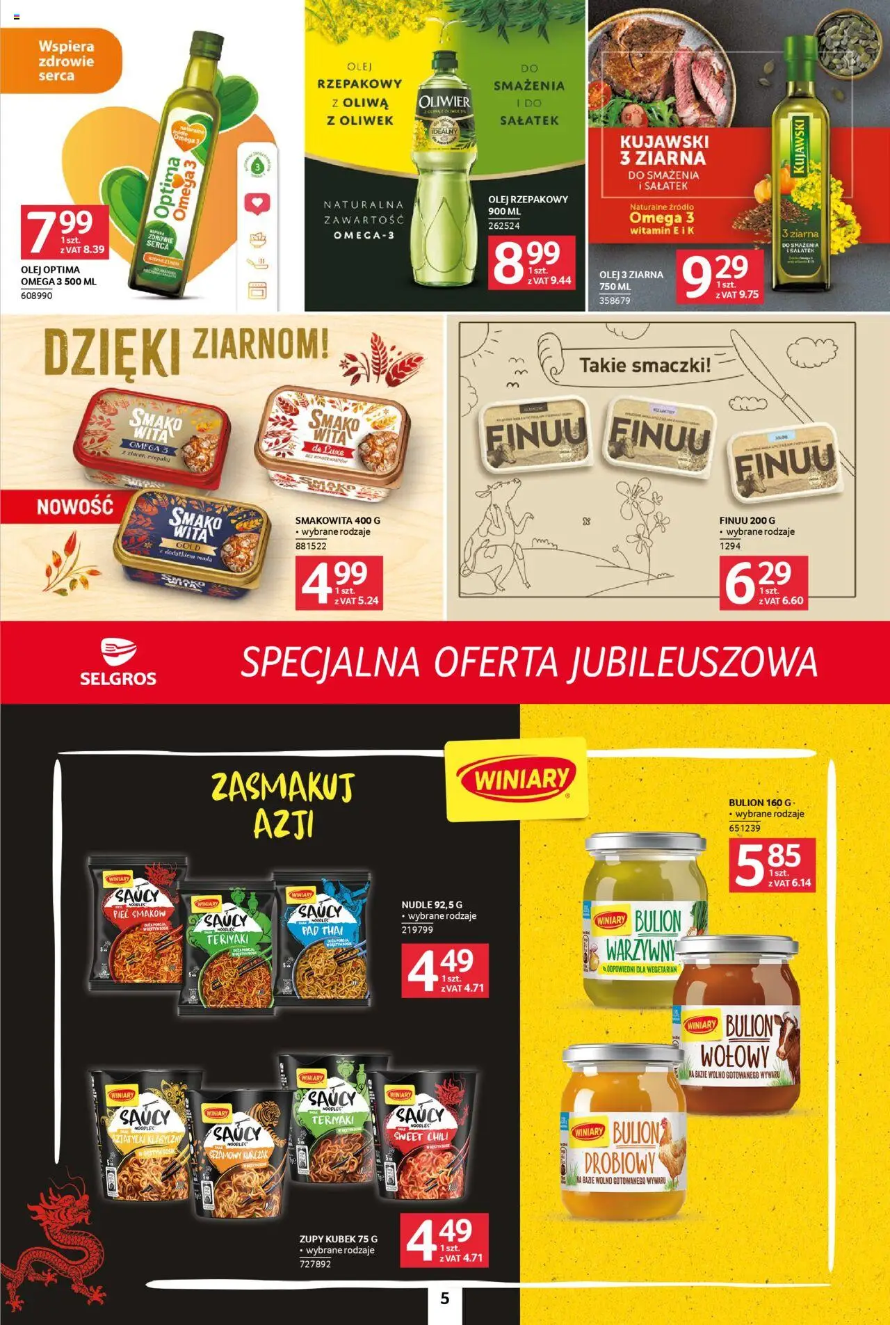 Selgros cash&carry Gazetka - Specjalna oferta jubileuszowa od 28.08.2025 | Strona: 5 | Produkty: Chili, Olej rzepakowy, Olej