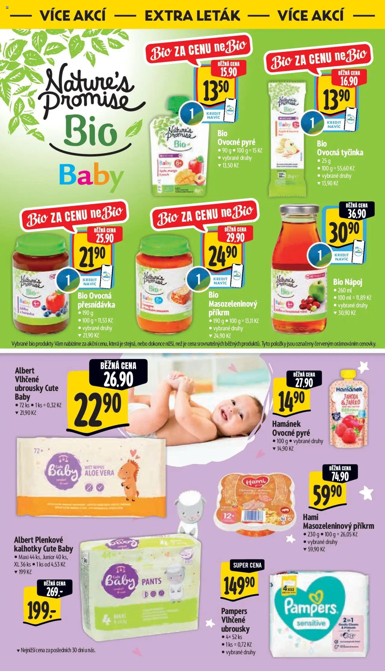 Albert leták - Supermarket od 22.10.2025 | Strana: 35 | Produkty: Vlhčené ubrousky, Pampers, Hamánek, Pants