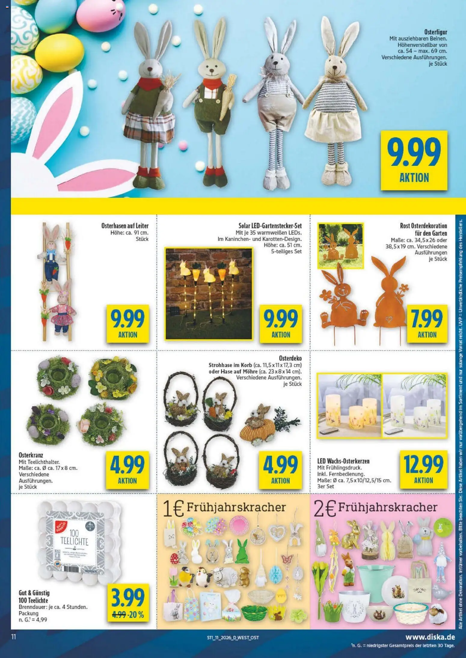 Diska - Diska Angebote Bayern KW11 – gültig ab 09.03.2026 | Seite: 11 | Produkte: Kaninchen, Korb