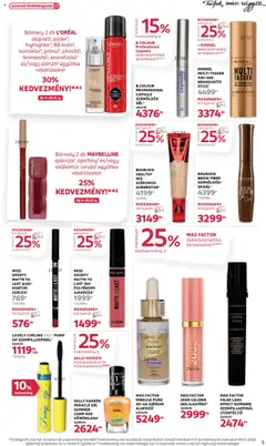 Rossmann akciós ujság - amely érvényes a következő dátumtól: 11.08.2025 | Oldal: 5 | Termékek: Szempillaspirál, Korrektor, Bronzosító, Körömlakk